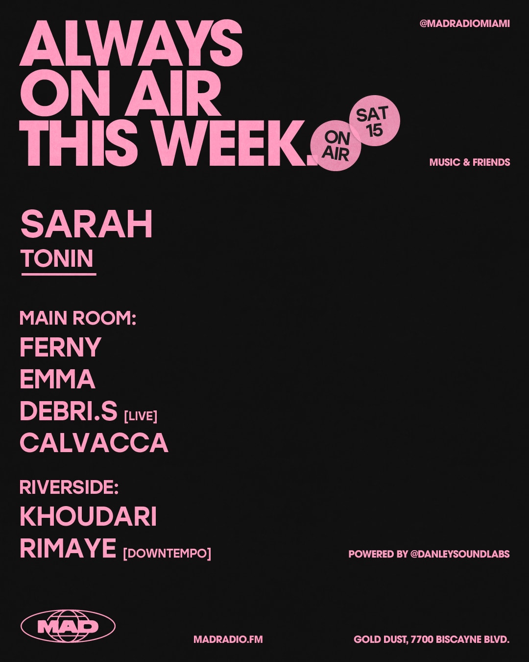 Sarah Tonin: Ferny / Emma / Debri.S / Calvacca / Khoudari
