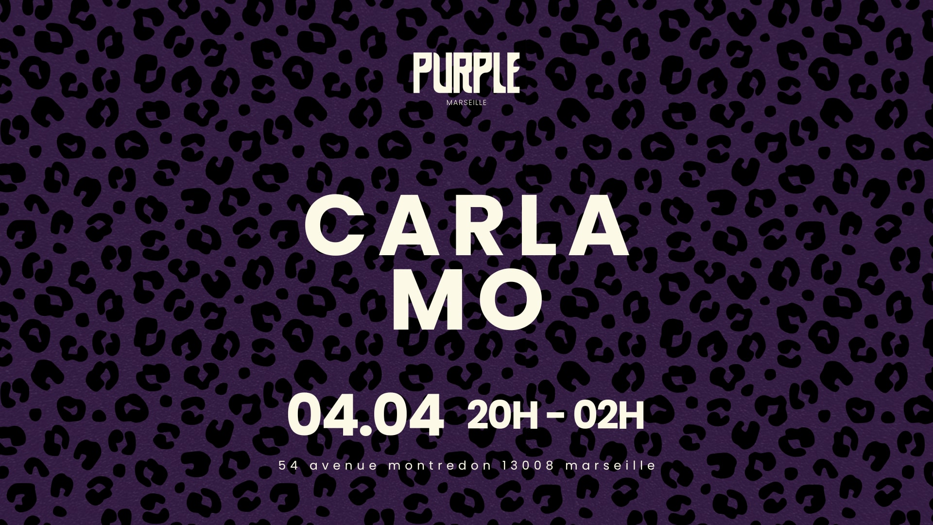 Carla Mo At Purple - Samedi 04 Avril