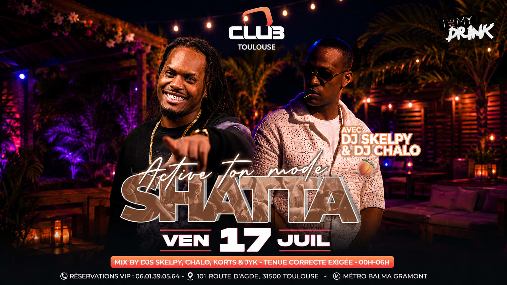 Active Ton Mode Shatta - O'club Toulouse