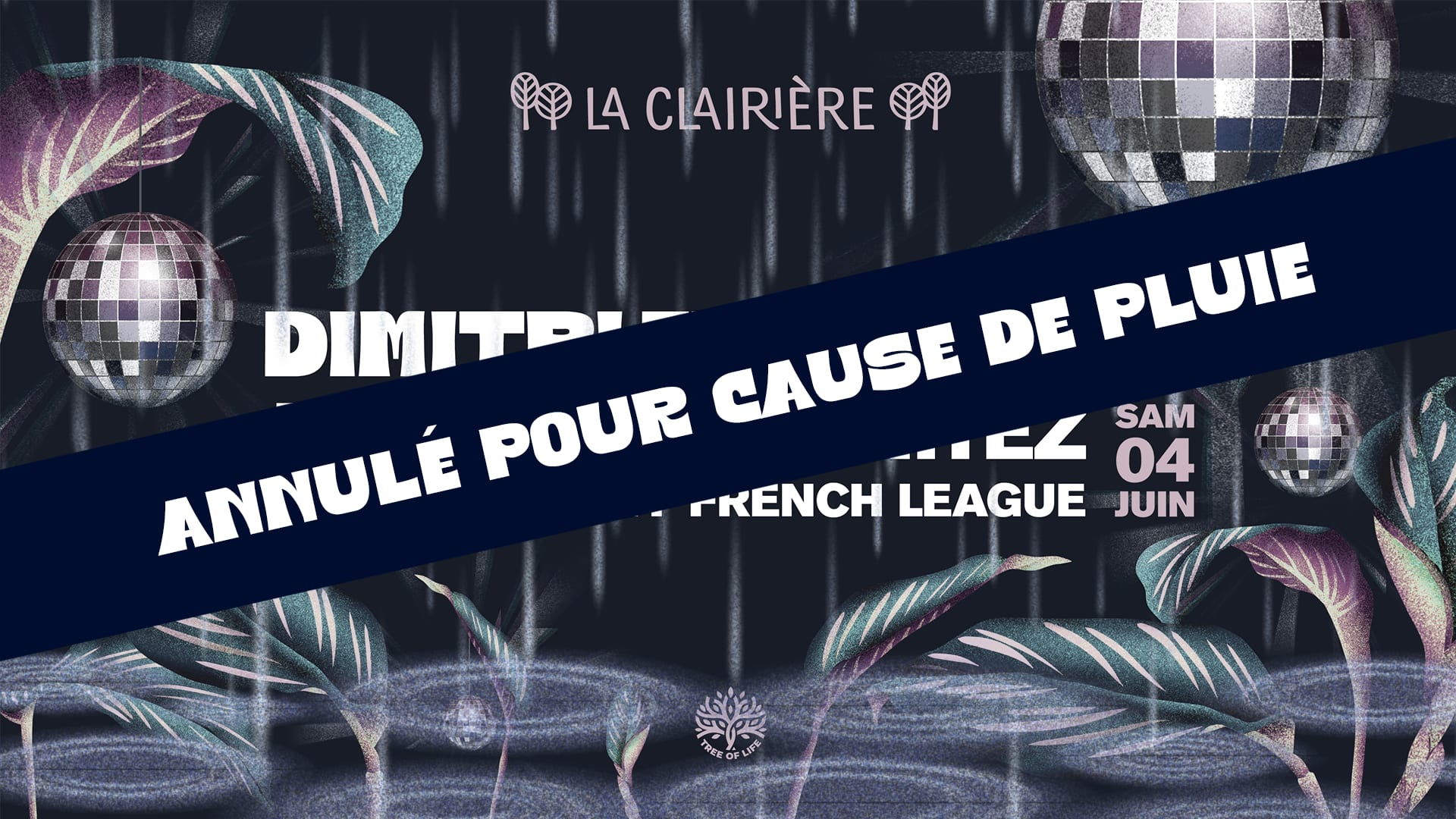 Annulé (Cause De Pluie) ! La Clairière : Dimitri From Paris