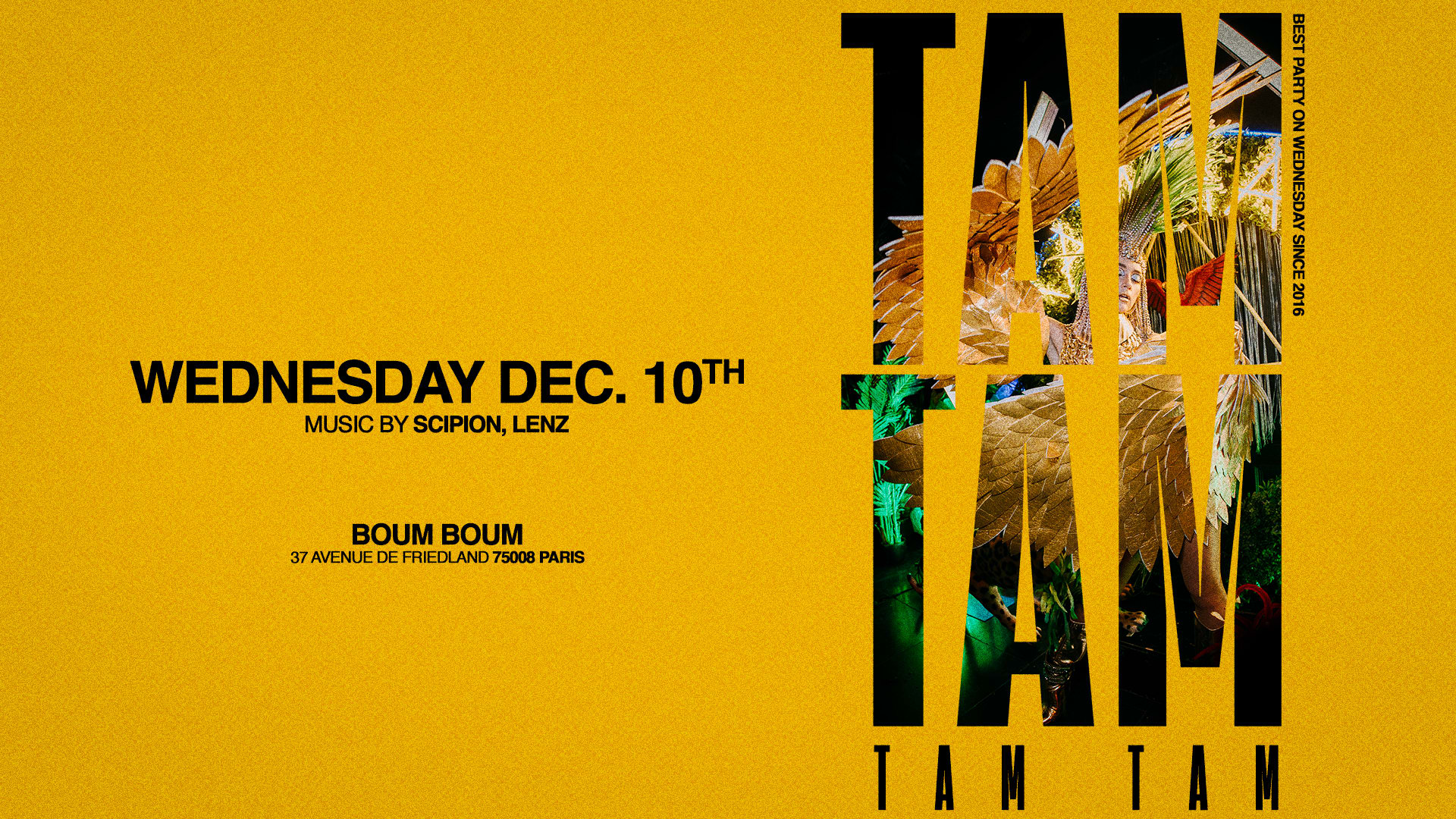 Mercredi 10 Decembre - Tam Tam - Boum Boum