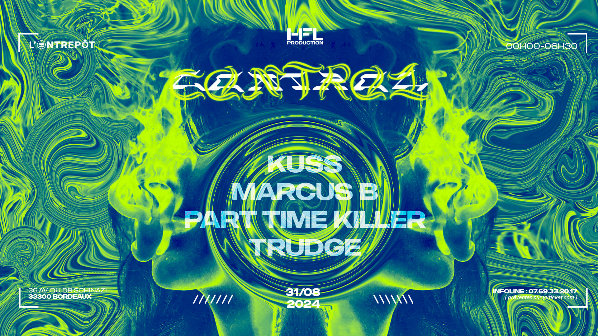 Control W/ Part Time Killer / Kuss / Trudge / Marcus B