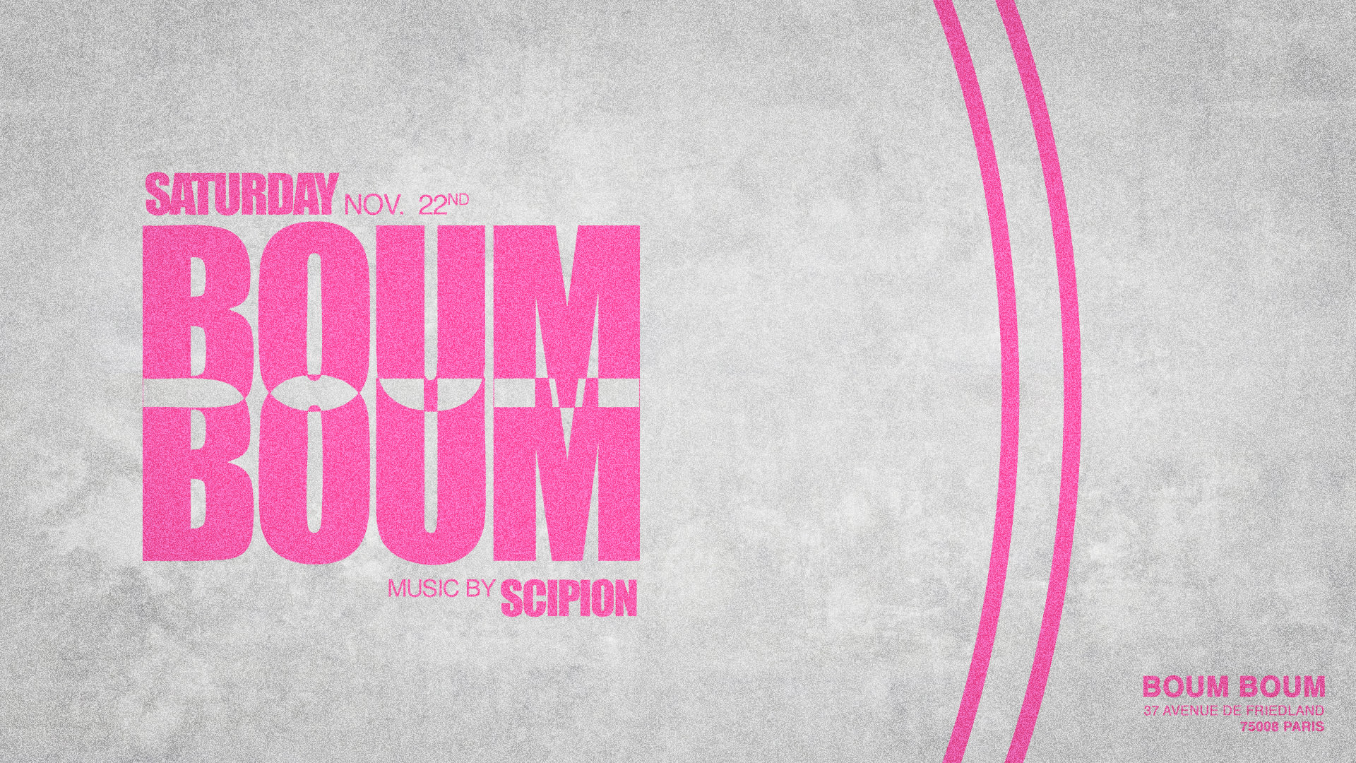 Samedi 22 Novembre - Boum Boum