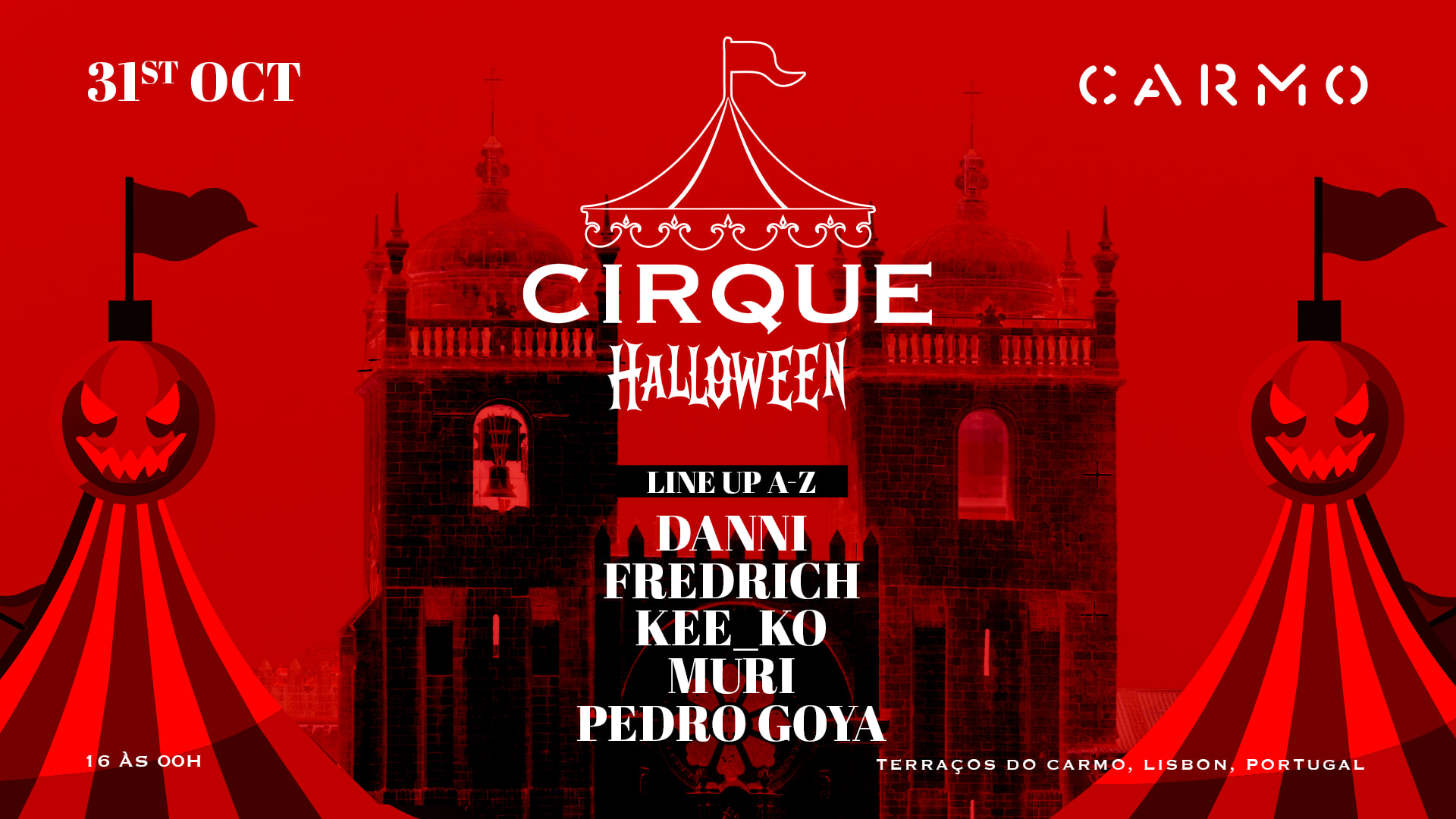 Cirque Halloween Party @ Carmo Rooftop