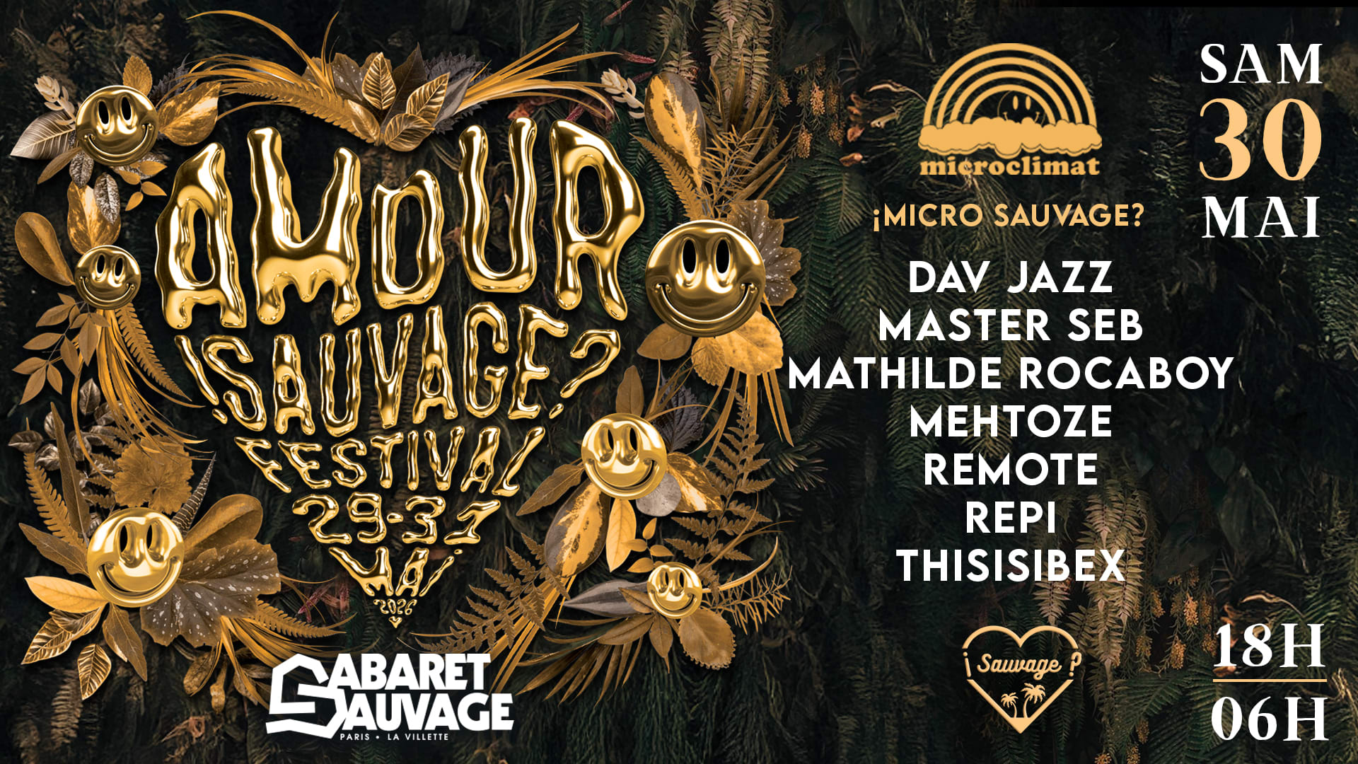 ¡Amour Sauvage Festival #4? Microclimat • Jour 2 • 30.05.26