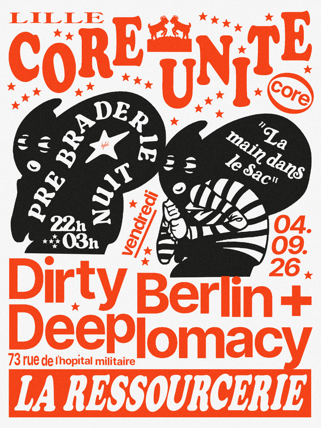 Core Night Pré-Braderie 2026 : Dirty Berlin & Deeplomacy