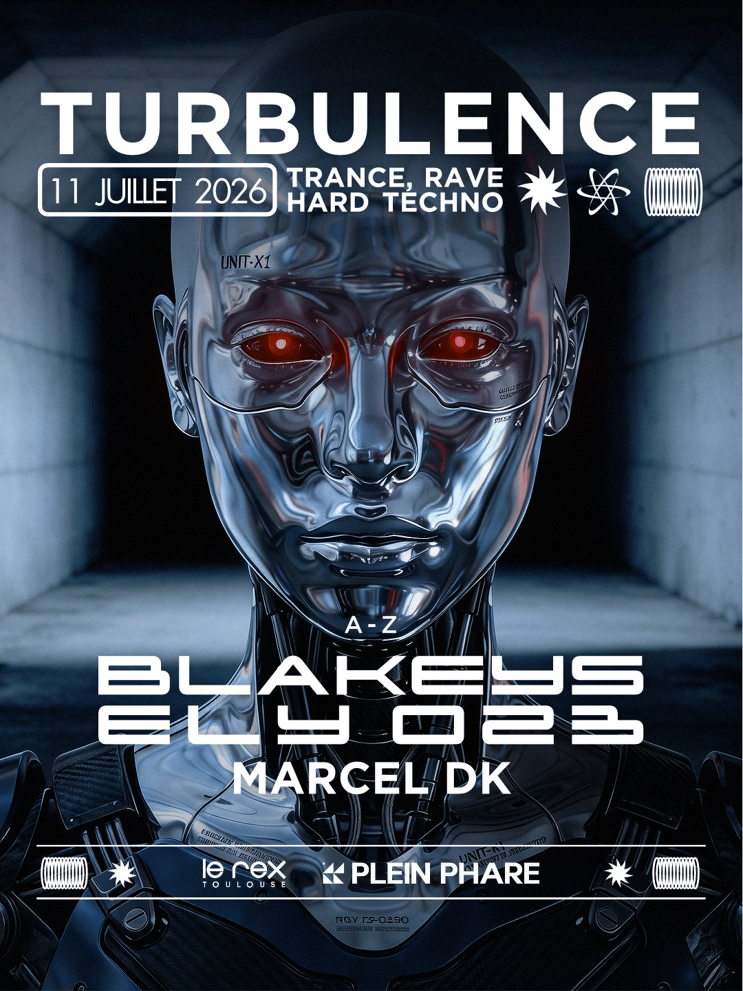 Turbulence Inv. Blakeys, Ely 023 & Marcel Dk (Hard Techno)