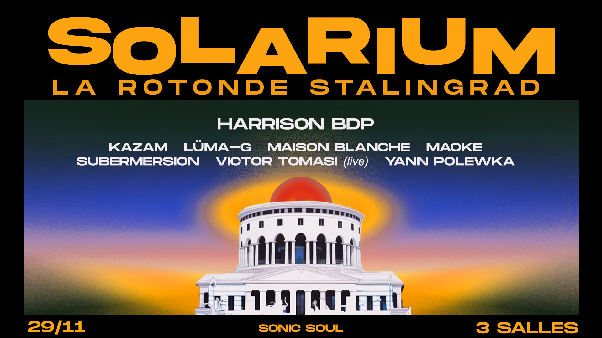 Solarium: Harrison Bdp · Kazam · Lüma-G & More