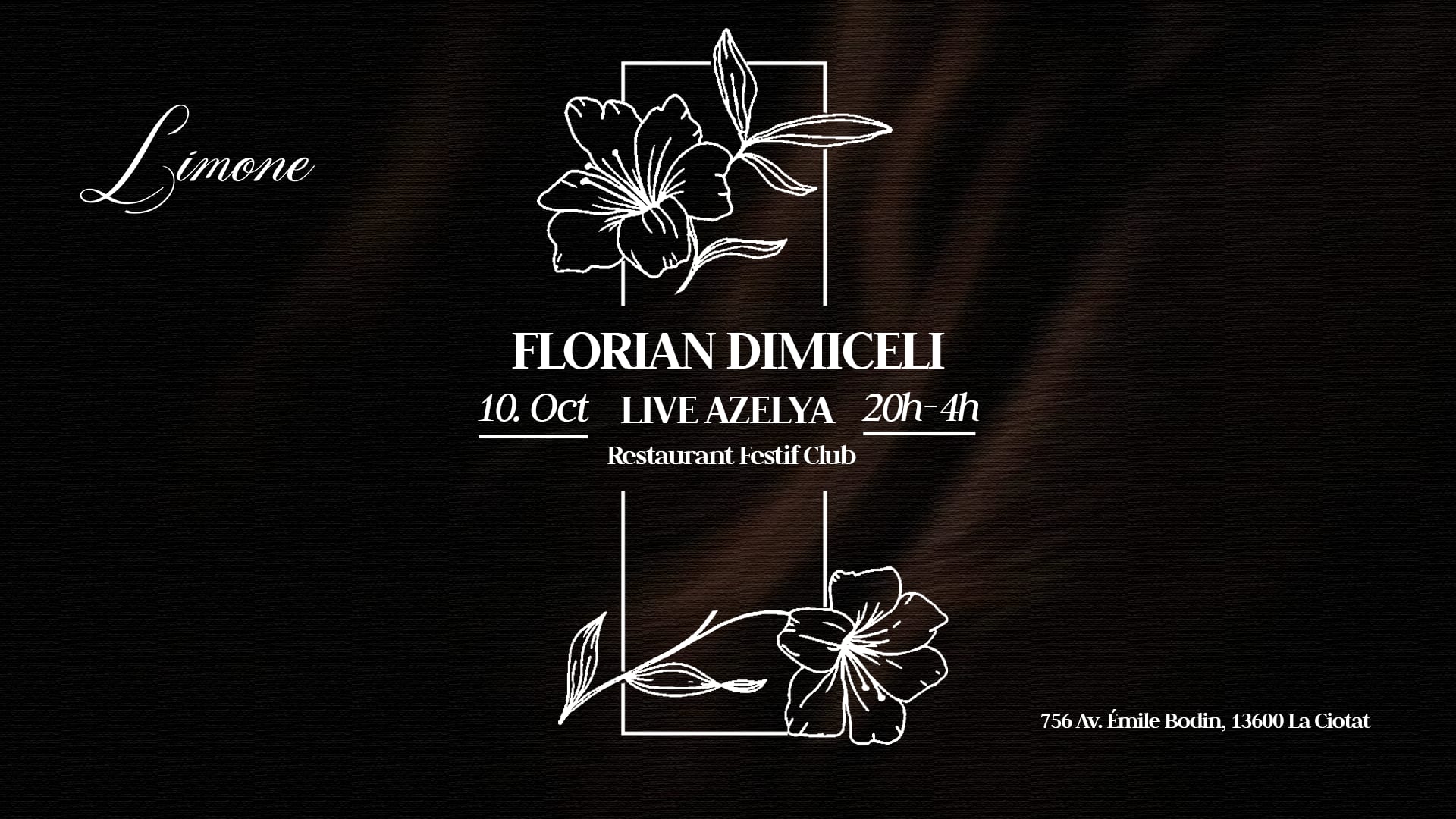 Limone - Live Azelya & Florian Dimiceli - Vendredi 10 Oct