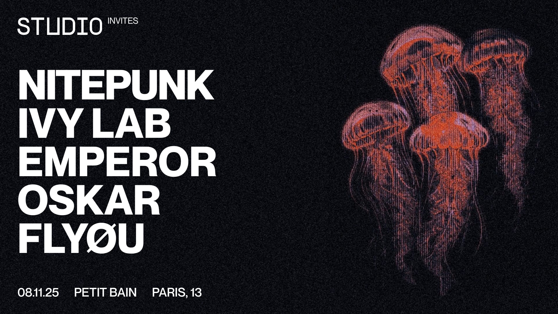 Studio Invites Nitepunk, Ivy Lab, Emperor, & More!