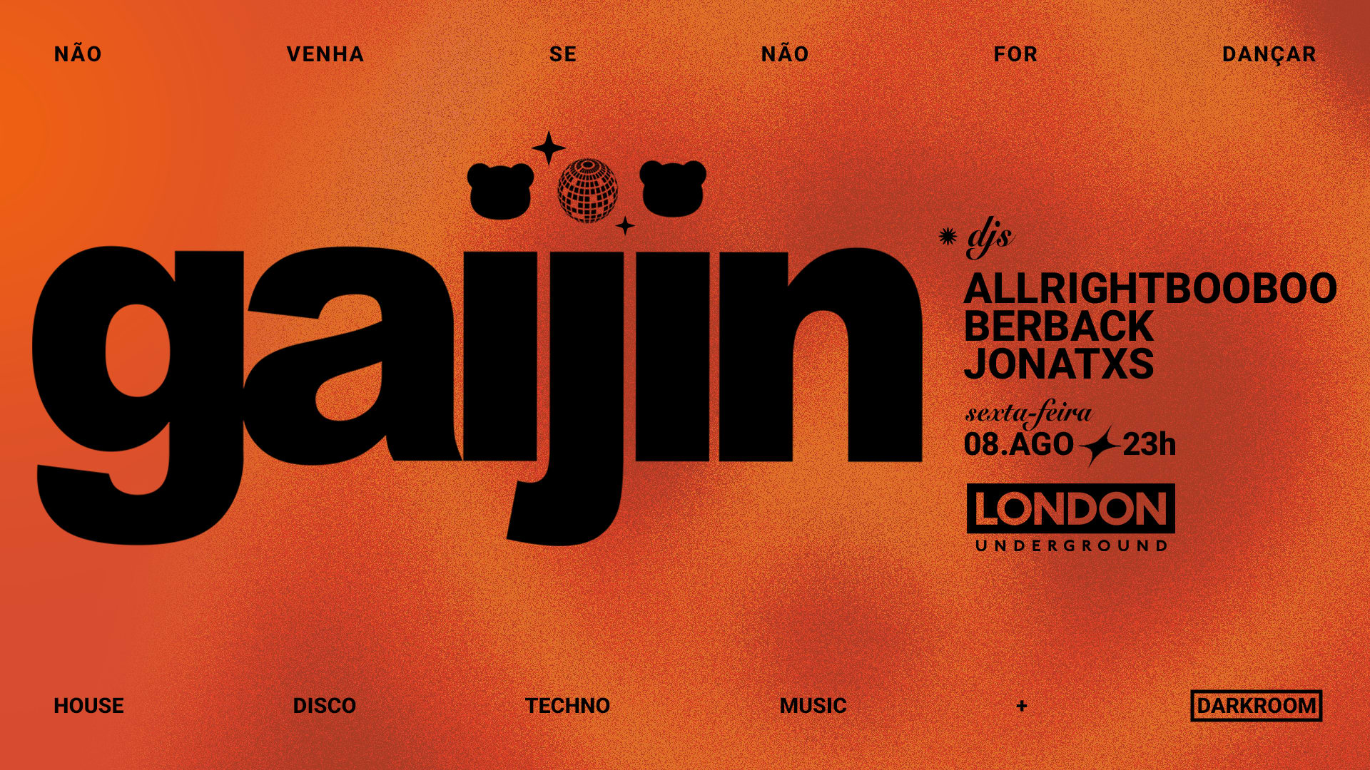 Gaijin - Não Venha Se Não For Dançar