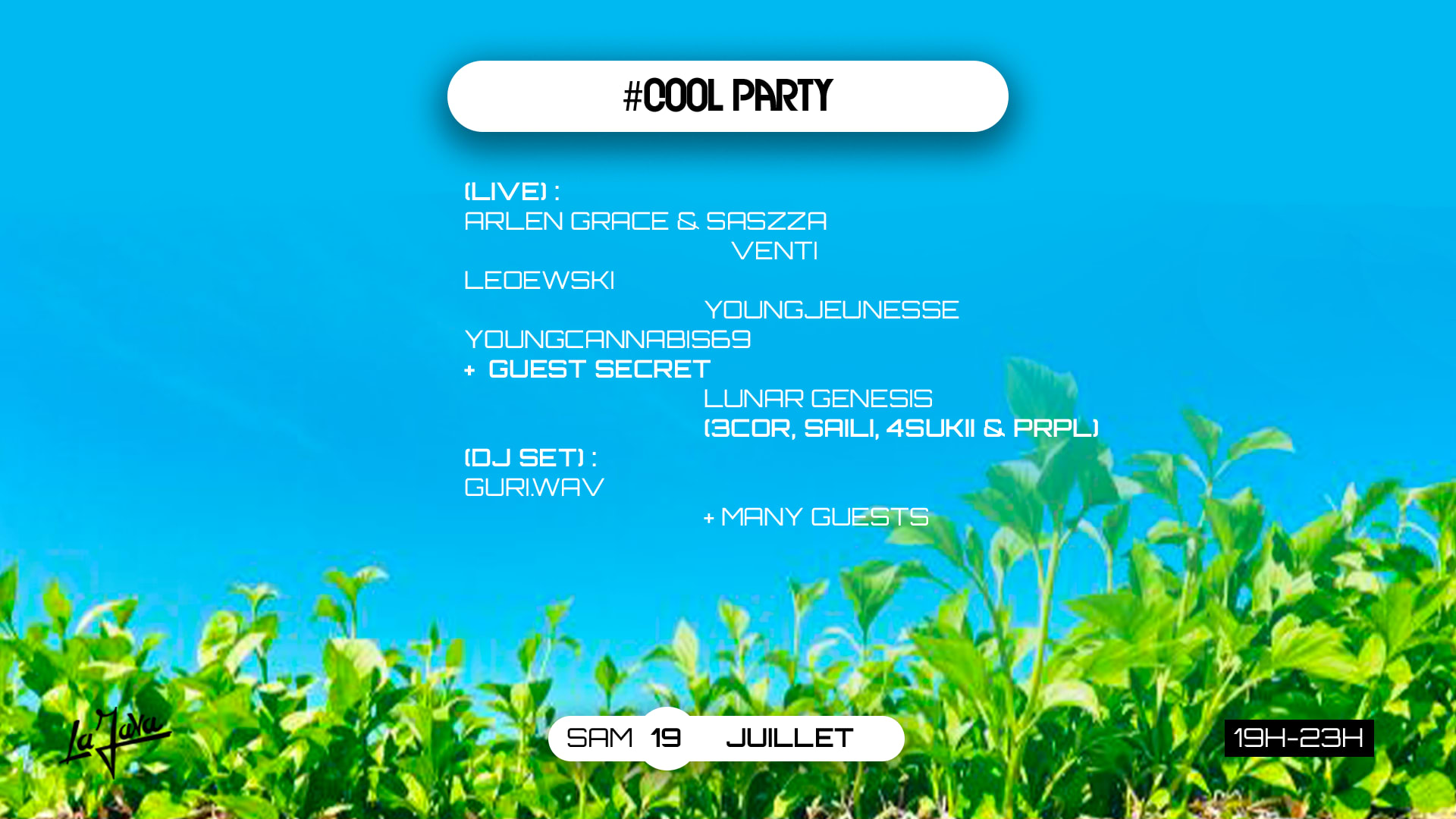 #Cool Party : Arlen Grace (Live) + Saszza,Venti & More