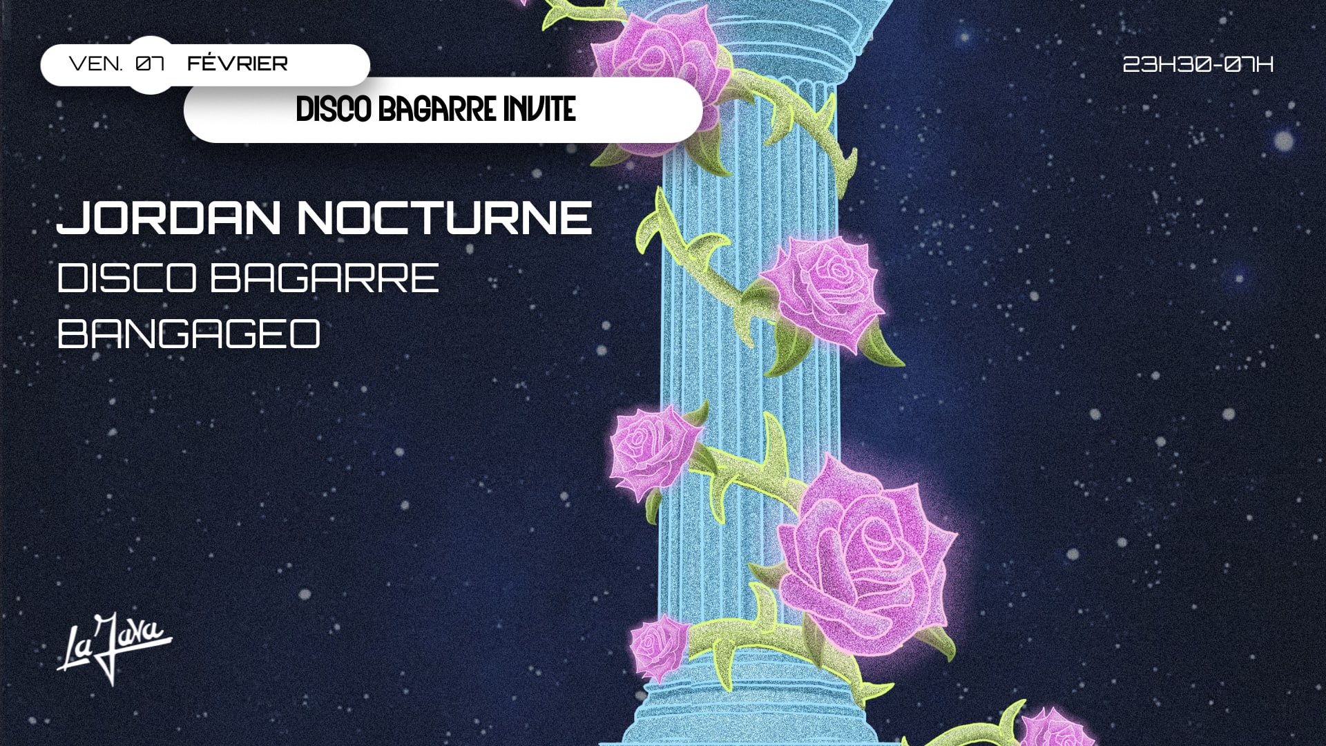 Jordan Nocturne, Bangageo & Discobagarre @Lajava