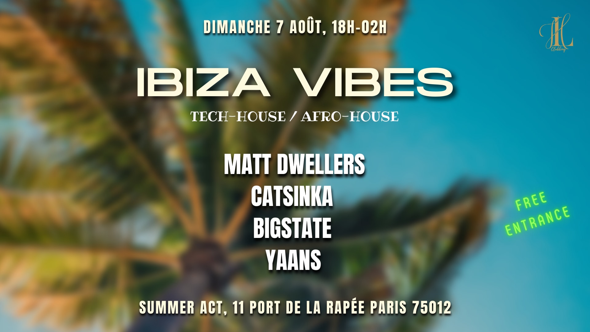 Ibiza Vibes Party Boat X Summer Act