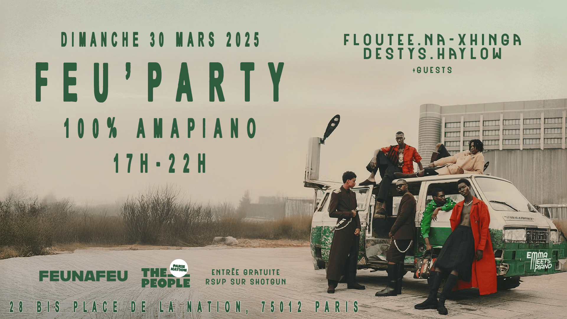 Feu'party Sunday Day Party 100% Amapiano