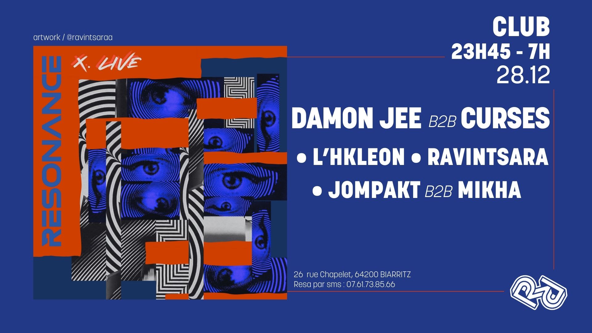 La Rhapsodie · Damon Jee X Curses, Resonance Live