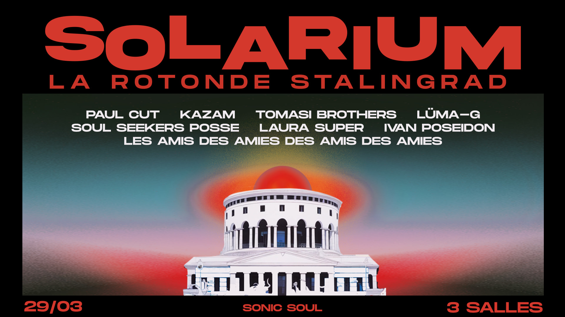 Solarium | 3 Scènes : Paul Cut · Kazam · Laura Super & More