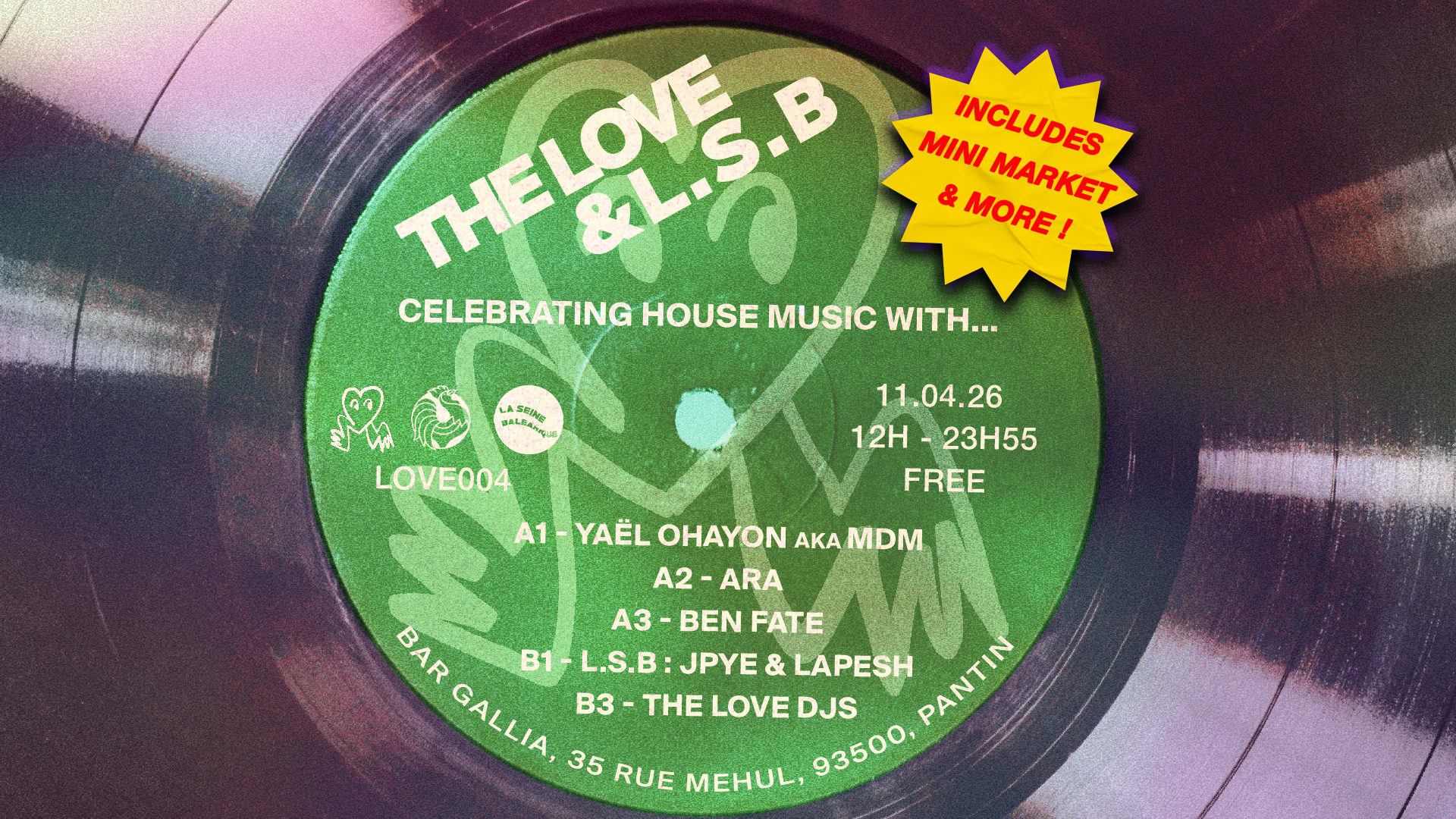 The Love & L.S.B: Metallik Diskö Maschine, Ara, Ben Fate