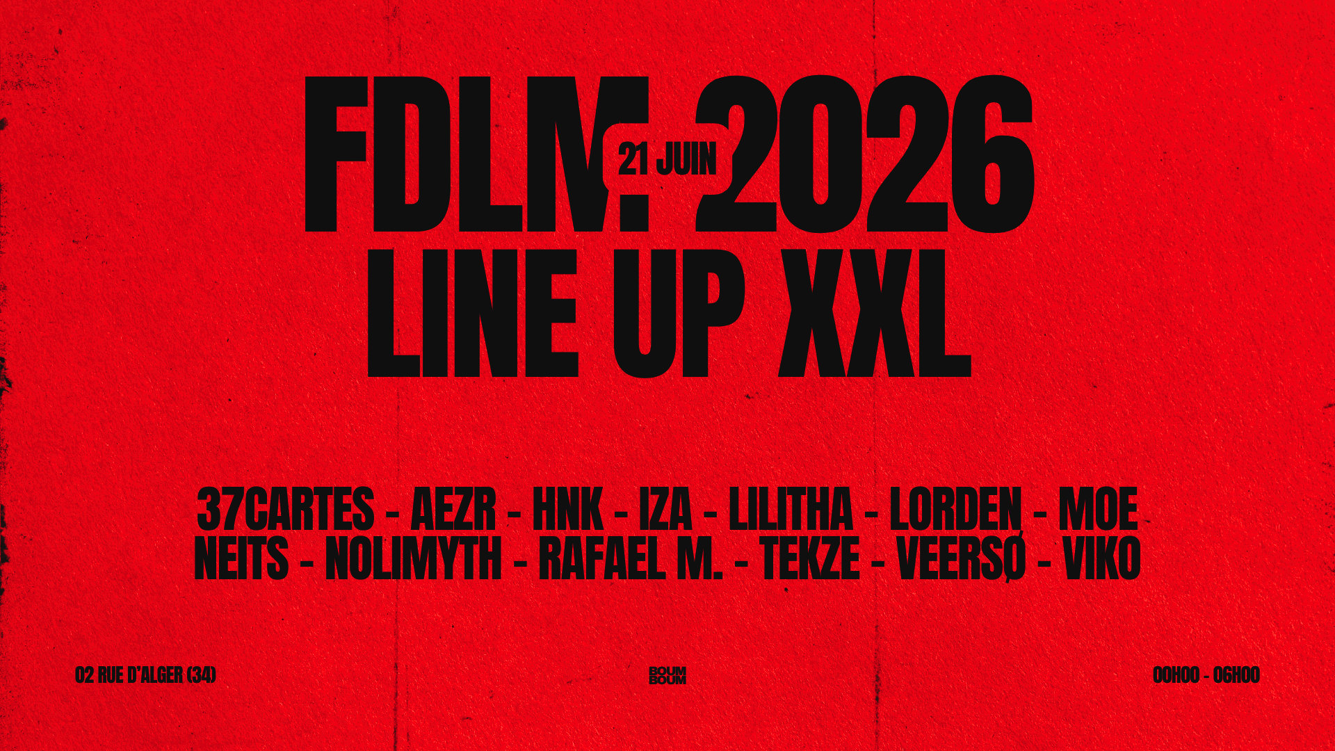 Fdlm 2026 - Boum Boum