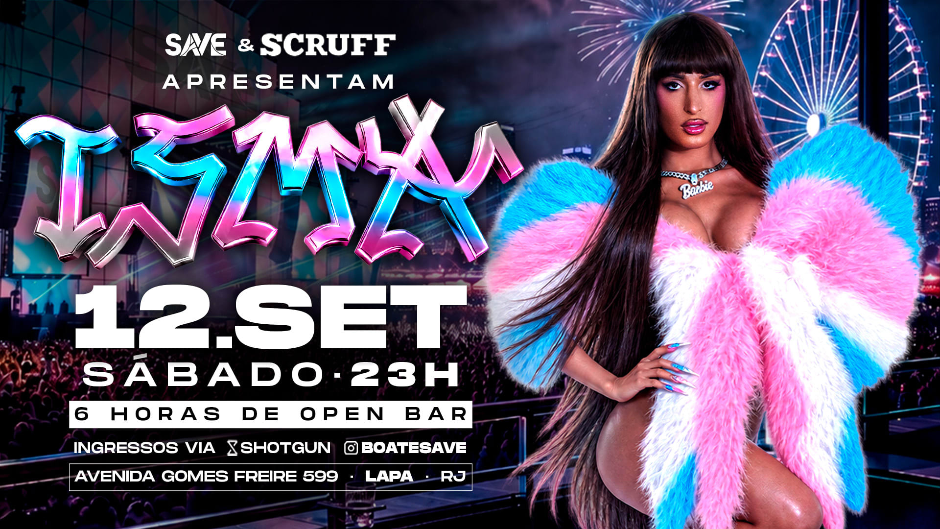 Save Convida Isma | Open Bar | Especial Rock In Rio|2 Pistas