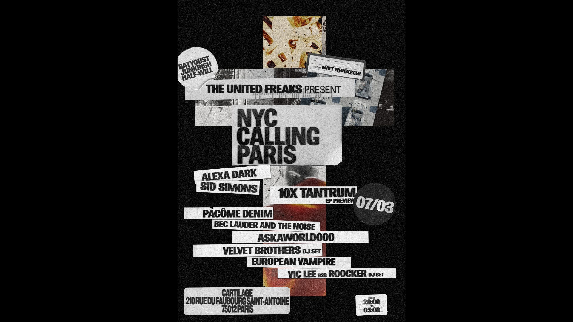The United Freaks Presents : Nyc Calling Paris