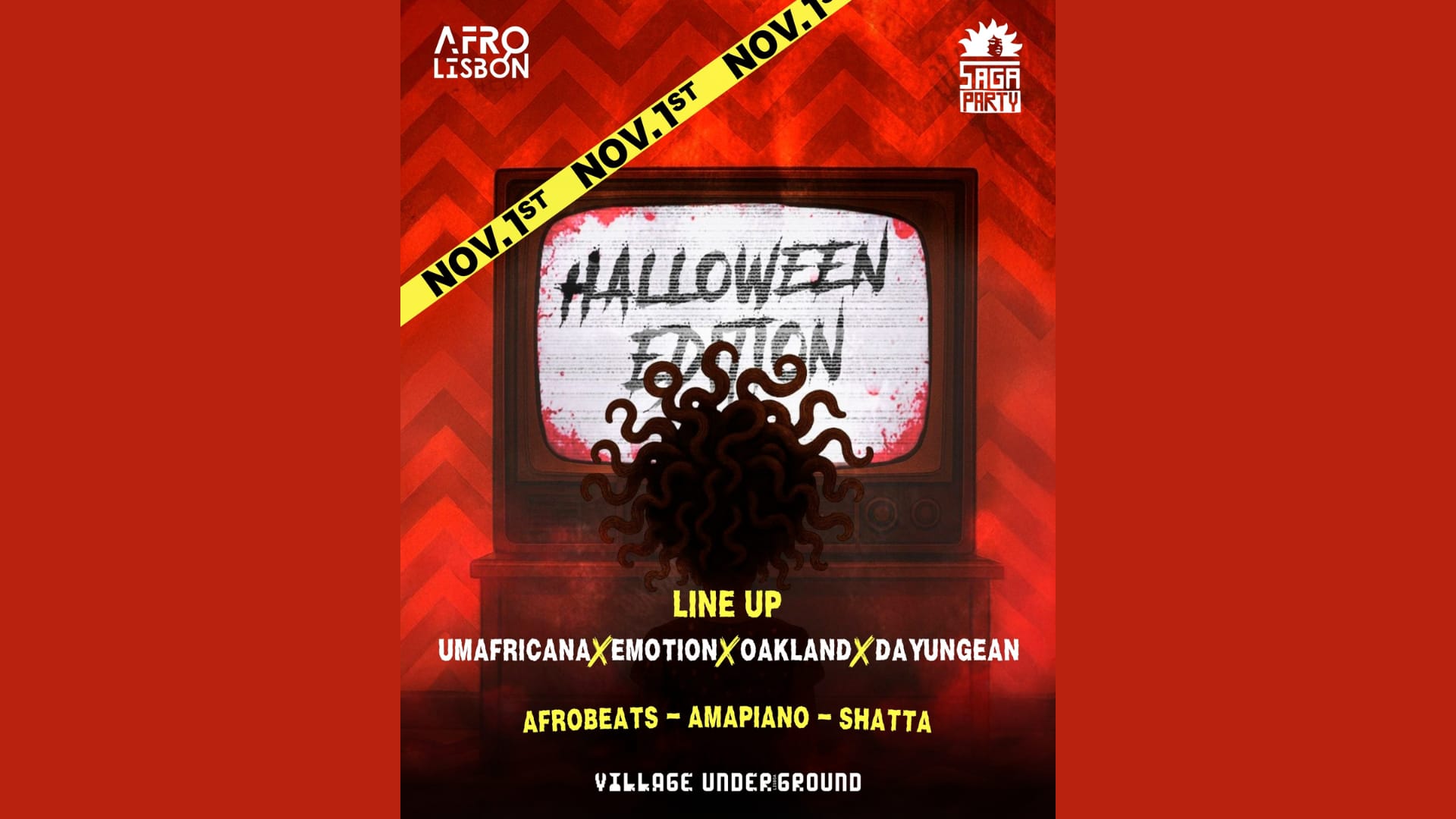 Saga Party X Afrolisbon: Halloween Edition