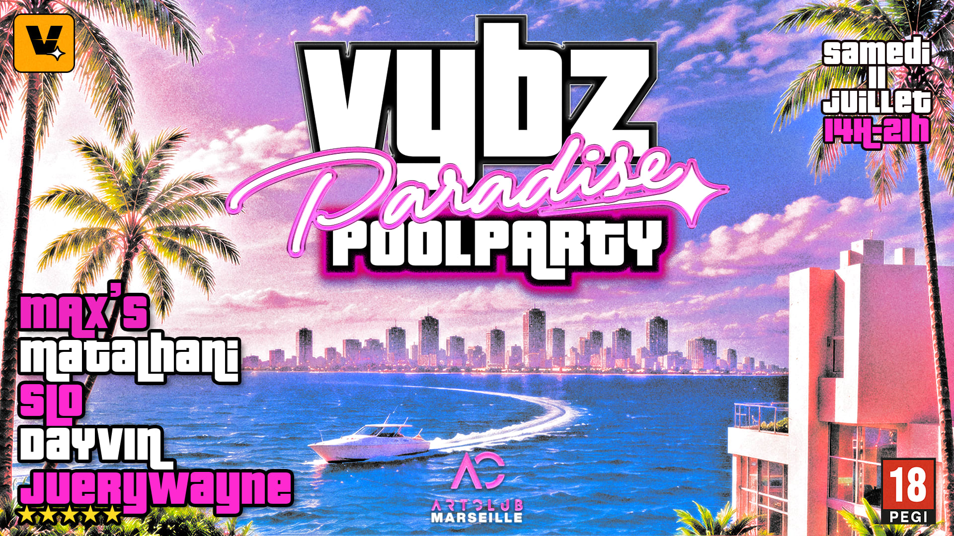 Vybz Paradise - Pool Party