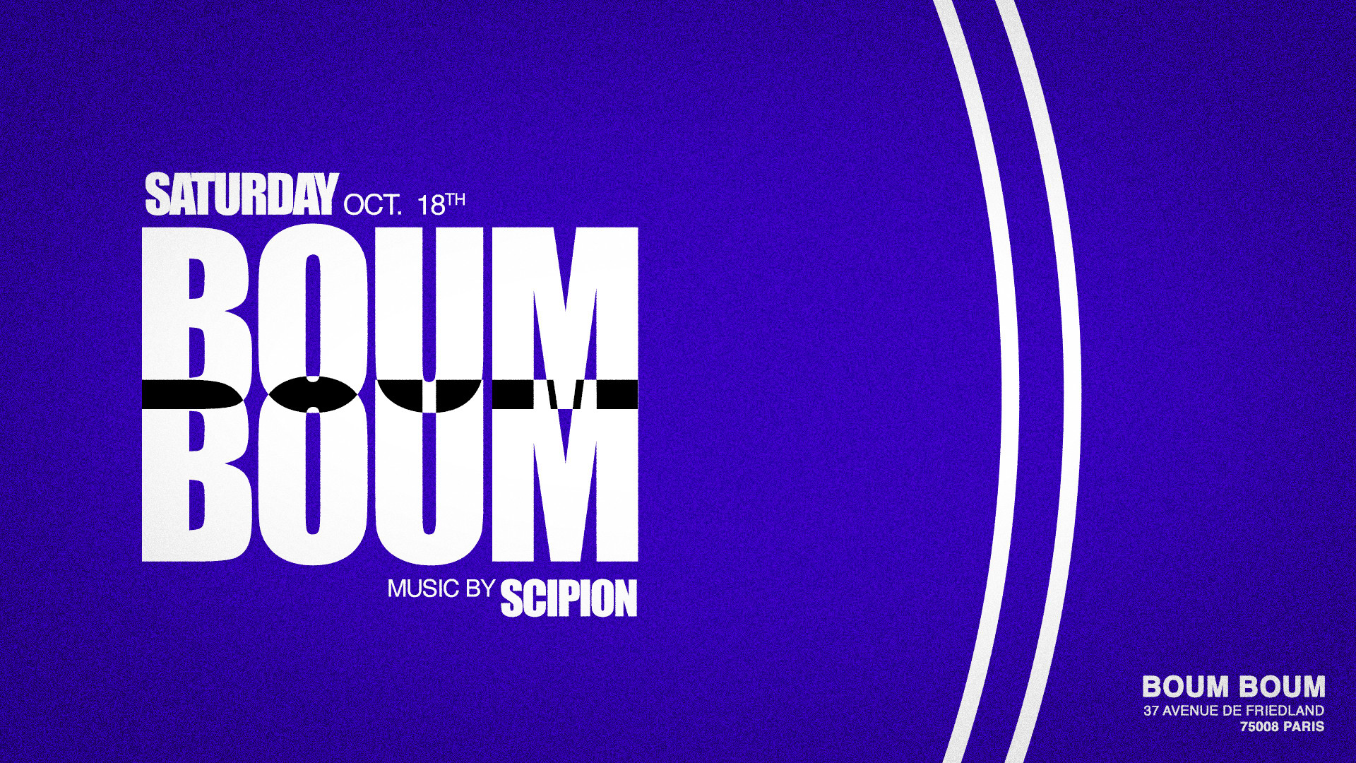 Samedi 18 Octobre - Boum Boum Paris