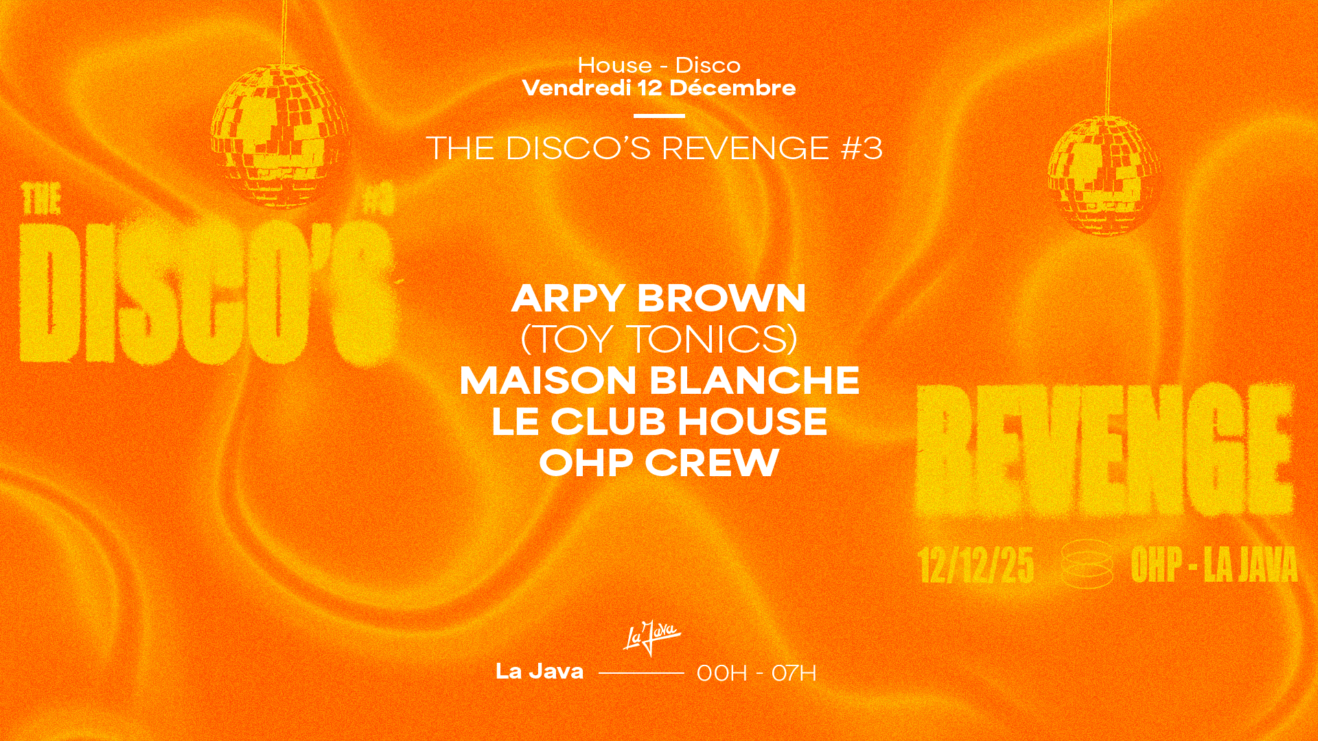 The Disco's Revenge : Arpy Brown(Toy Tonics), Maison Blanche