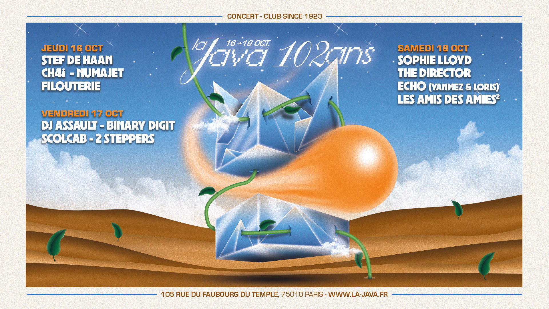 La Java 102 Ans : Sophie Lloyd, The Director, Echo & More