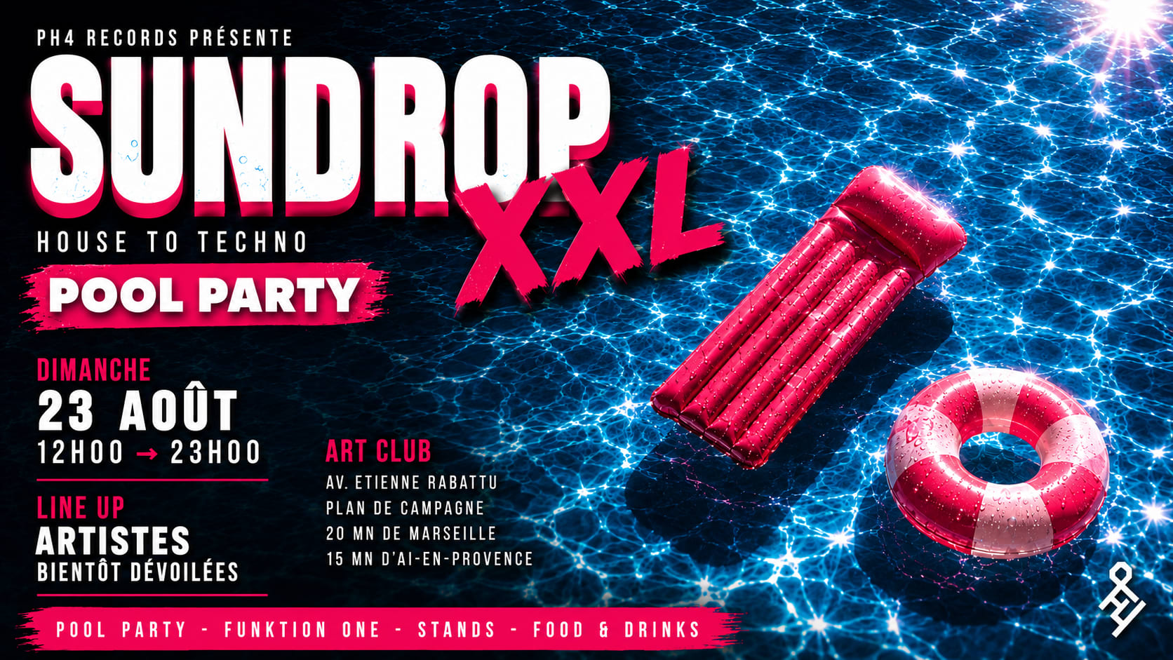 Ph4 Records Présente : Sundrop Xxl II — Pool Party