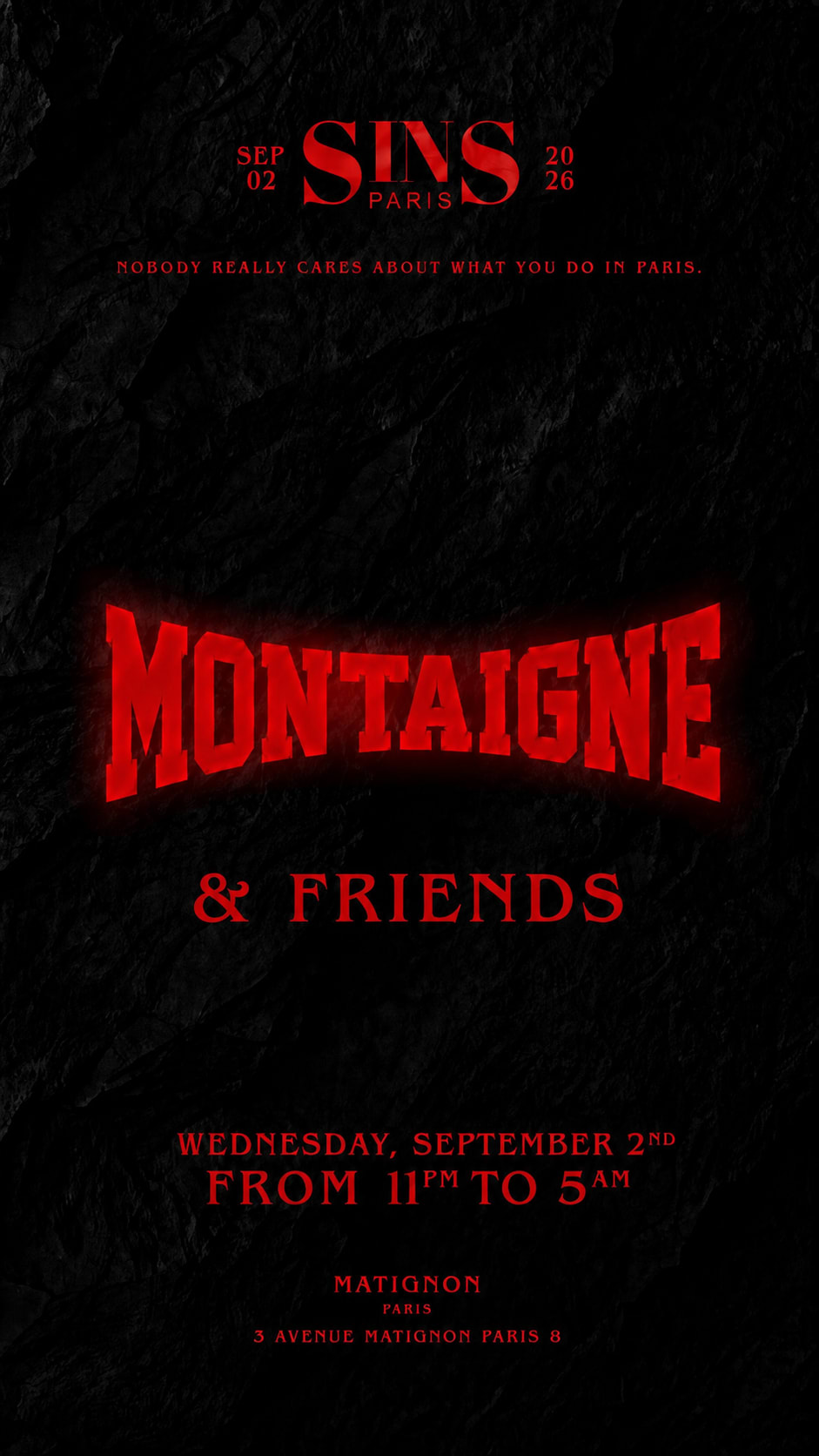 Montaigne For Sins At Matignon