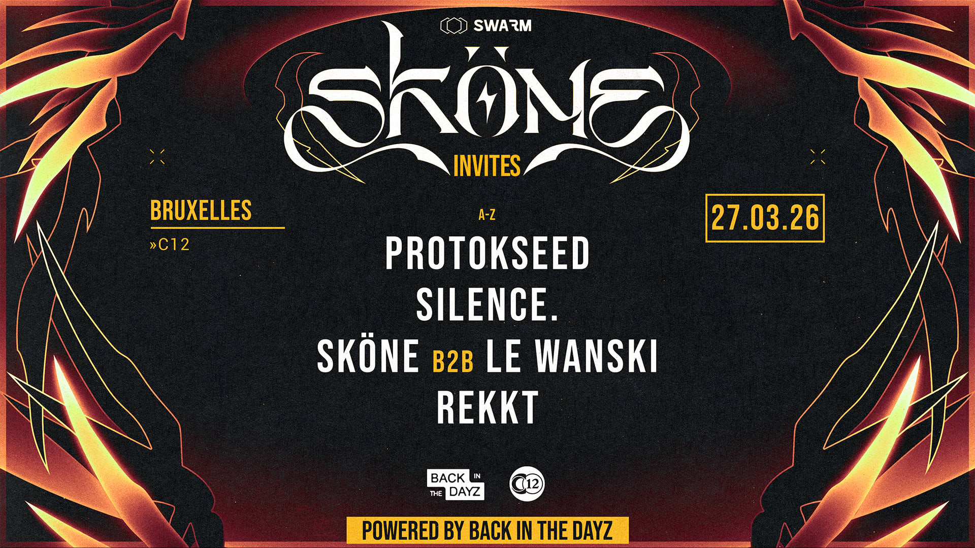 Sköne Invites // Le Wanski, Protokseed, Silence. & Rekkt