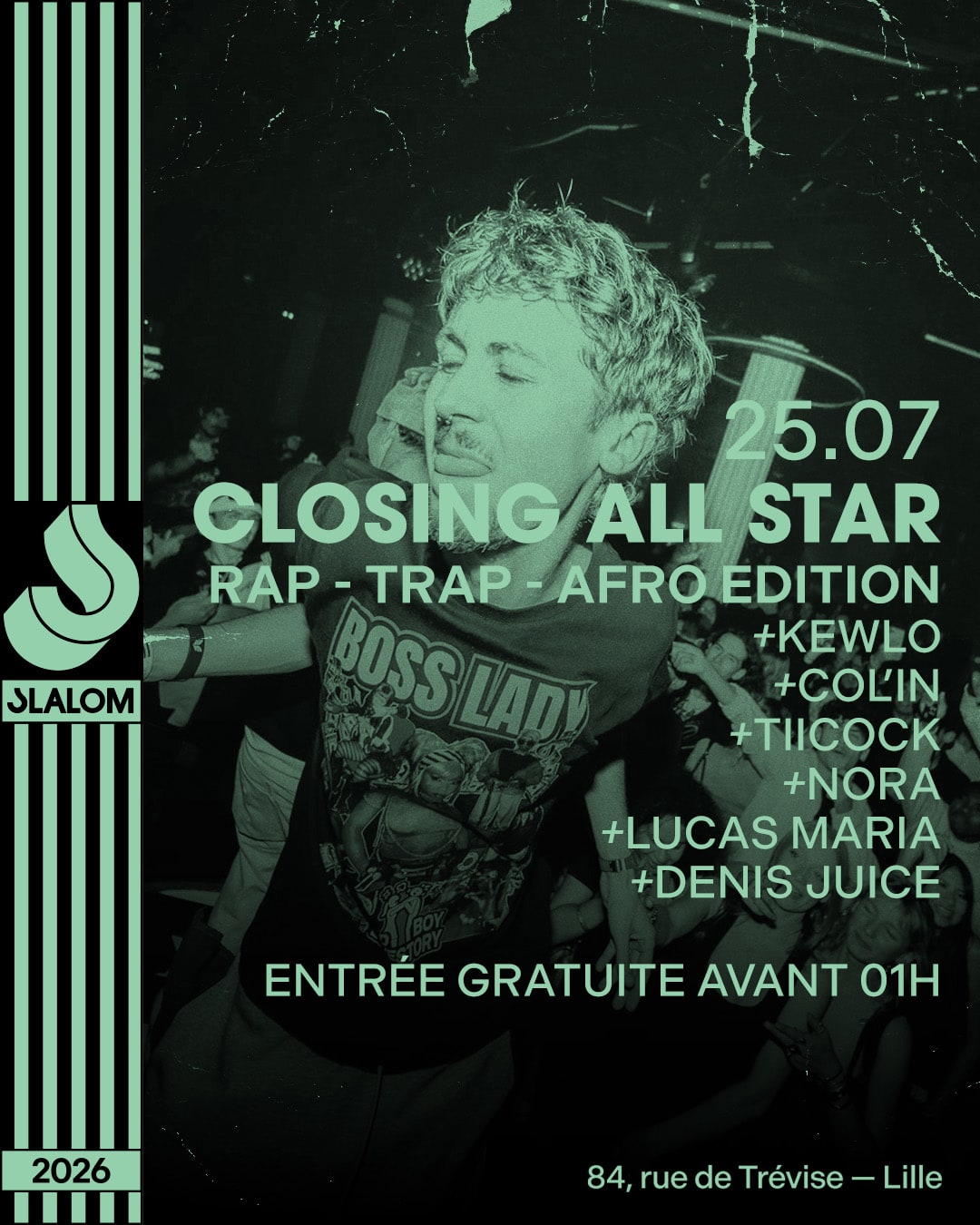 Slalom : Closing All Stars (Rap & Afro) — Gratuit Av. 01h
