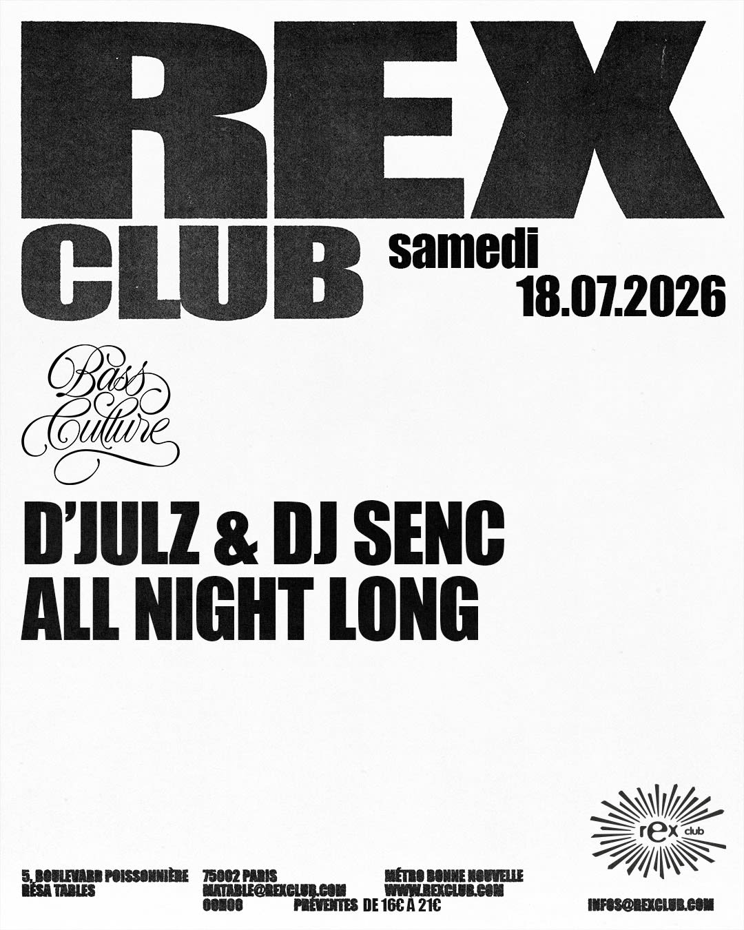 Bass Culture: D'julz & Dj Senc All Night Long