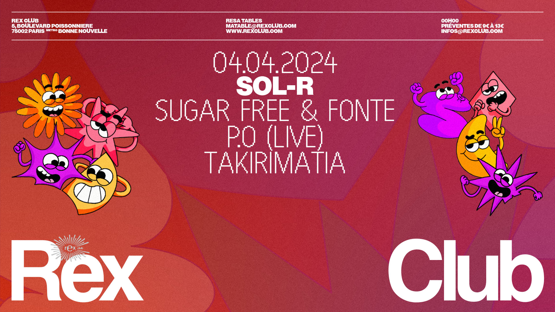 Sol-R : Sugar Free & Fonte, P.O (Live), Takirimatia