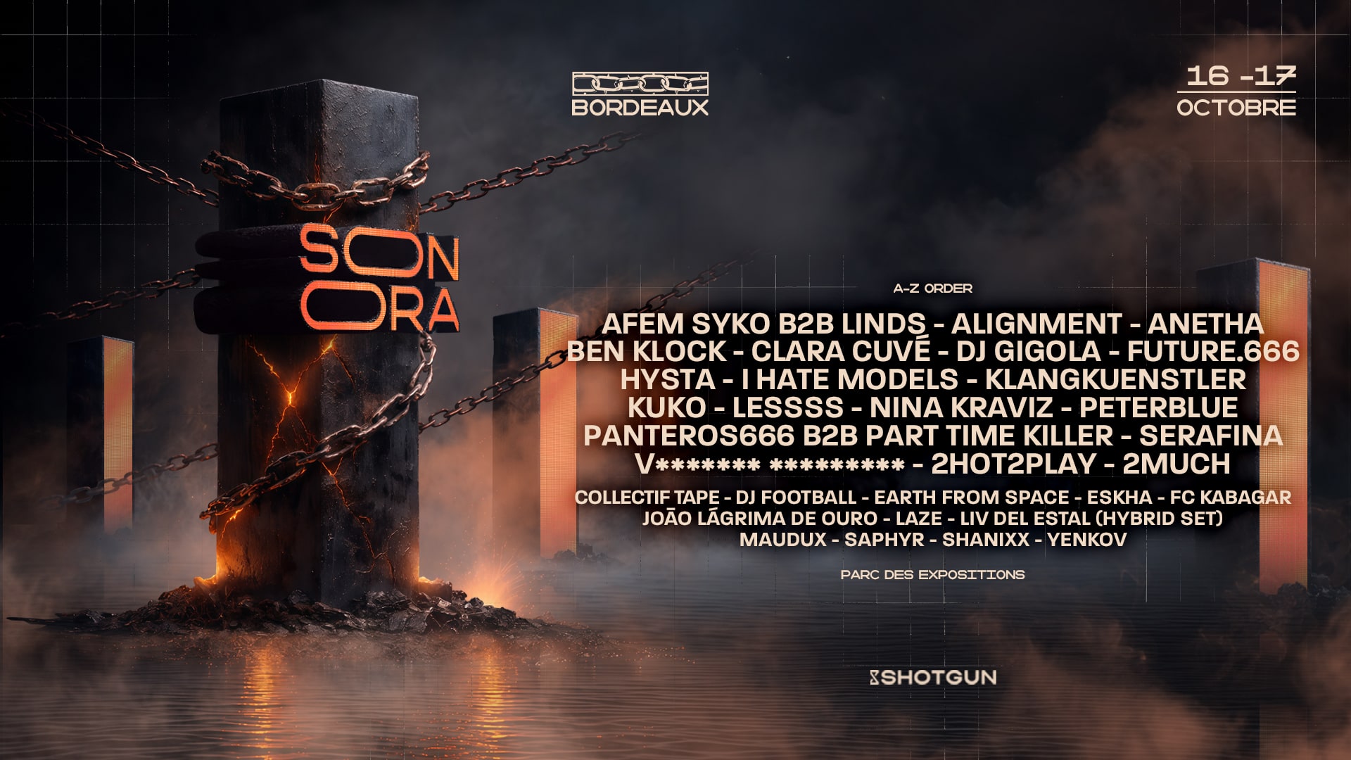 Sonora Bordeaux : 16-17 Octobre