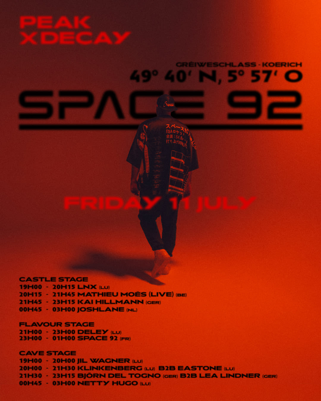 Peak X Decay W/ Space 92 At Koerich Castle