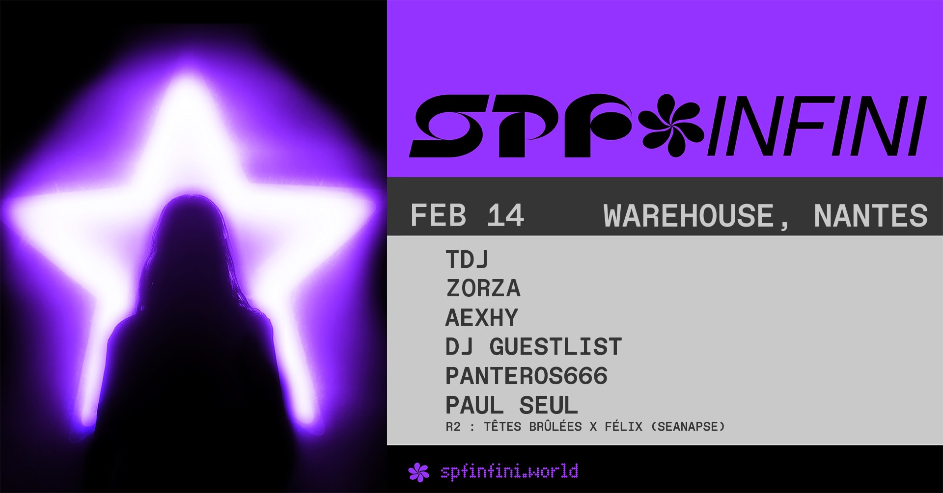 Tdj Prés. Spf Infini W/ Zorza & More - Warehouse Nantes