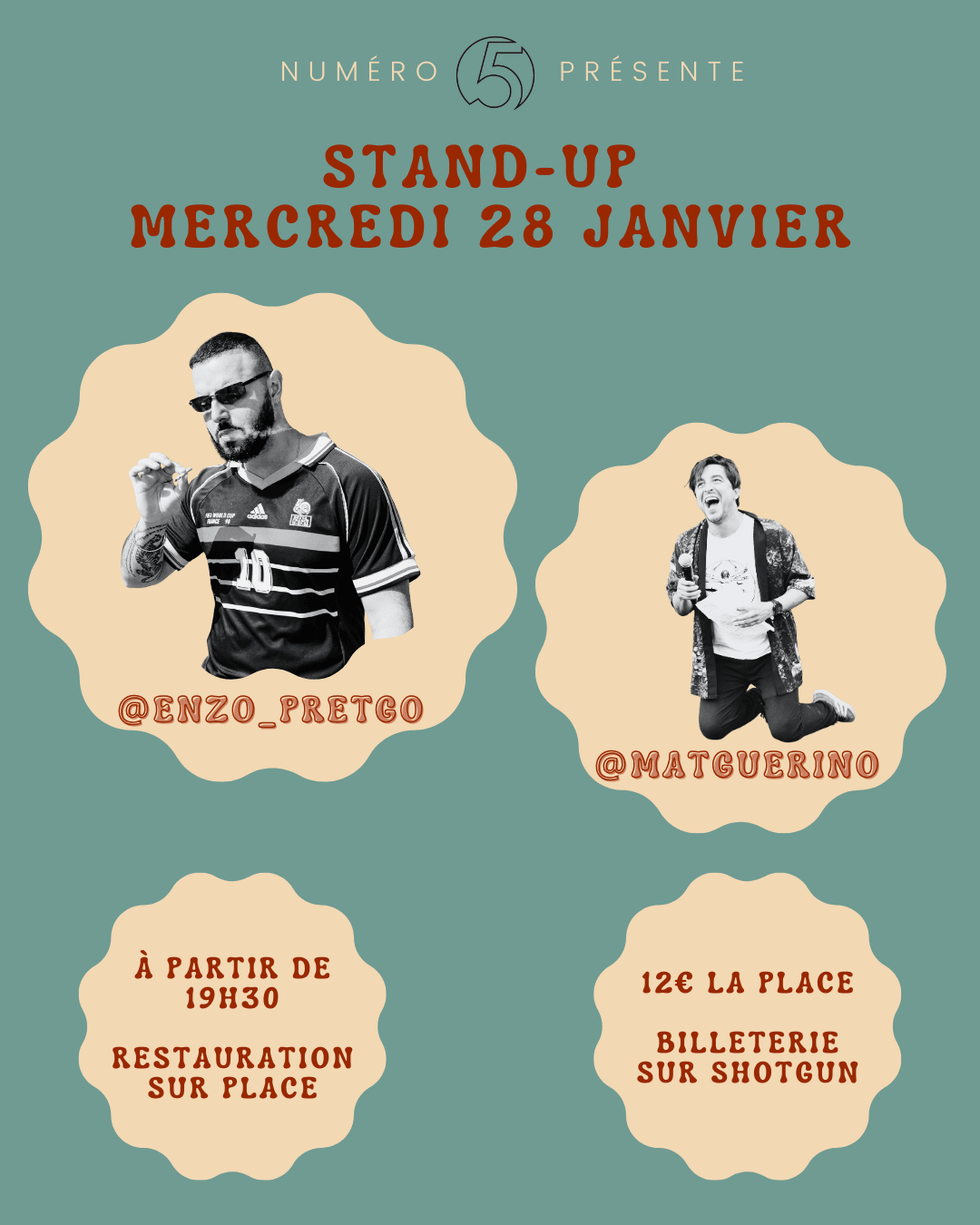 Stand-Up : Enzo Tarantini / Matthieu Guerineau