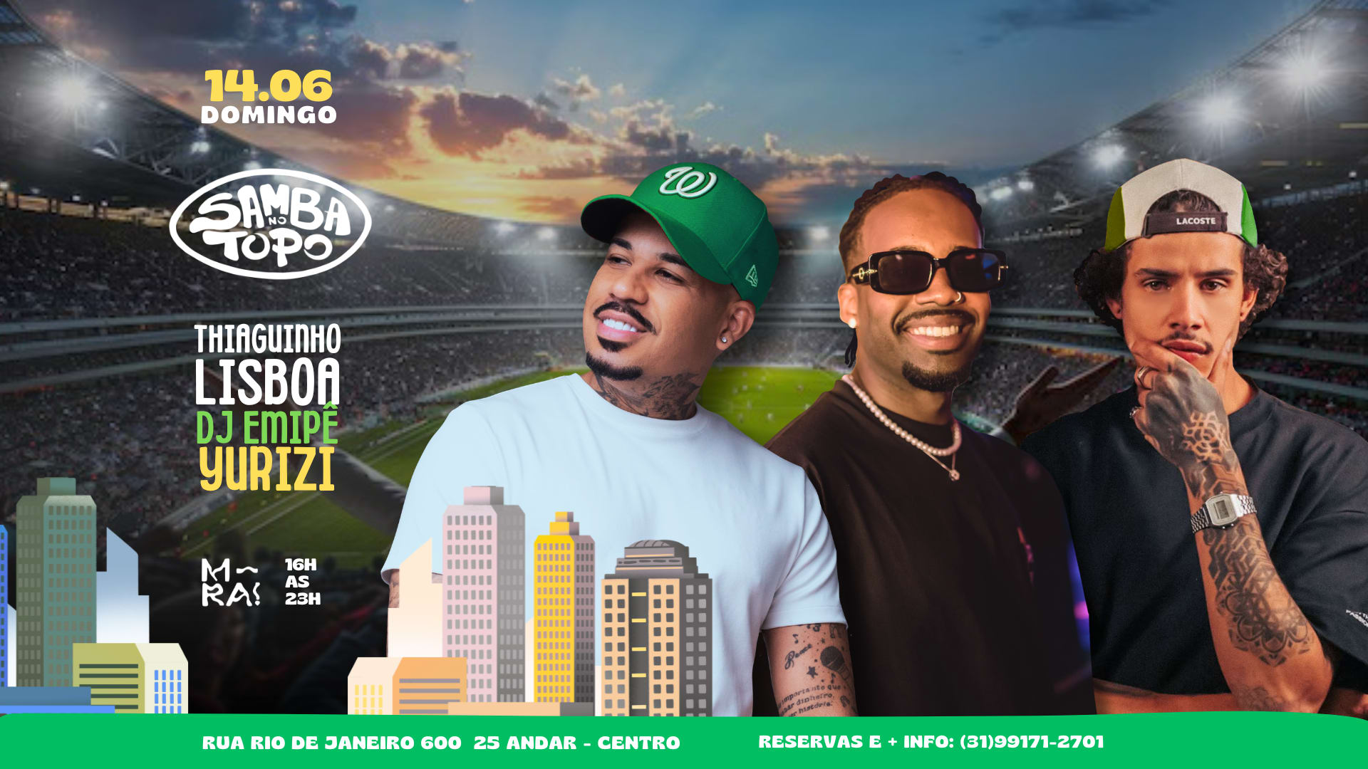 Samba No Topo - Thiaguinho Lisboa + Pagode Do Yurizi + Dj Mp
