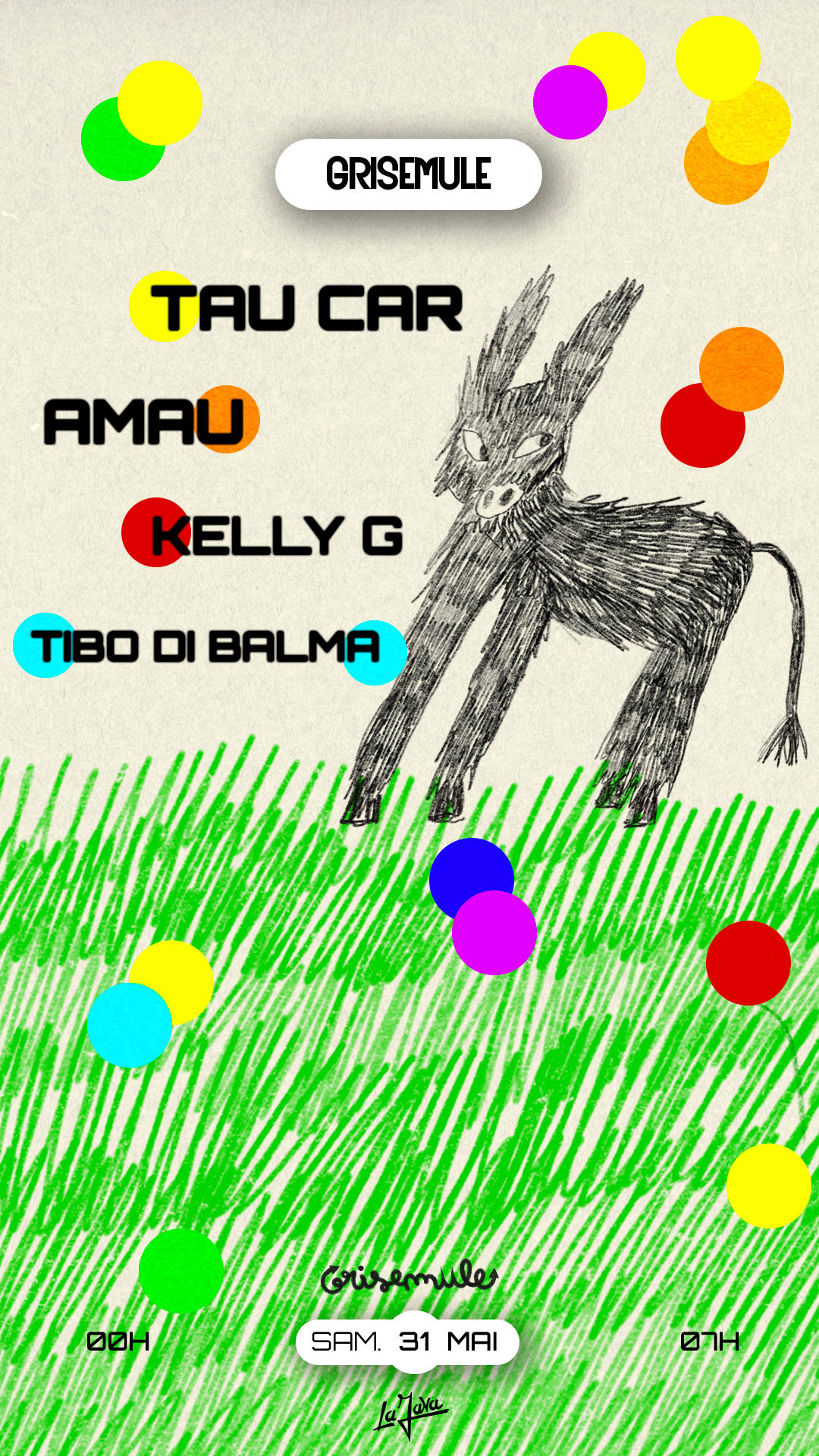 Grisemule : Tau Car, Amau, Kelly G & Tibo DI Balma