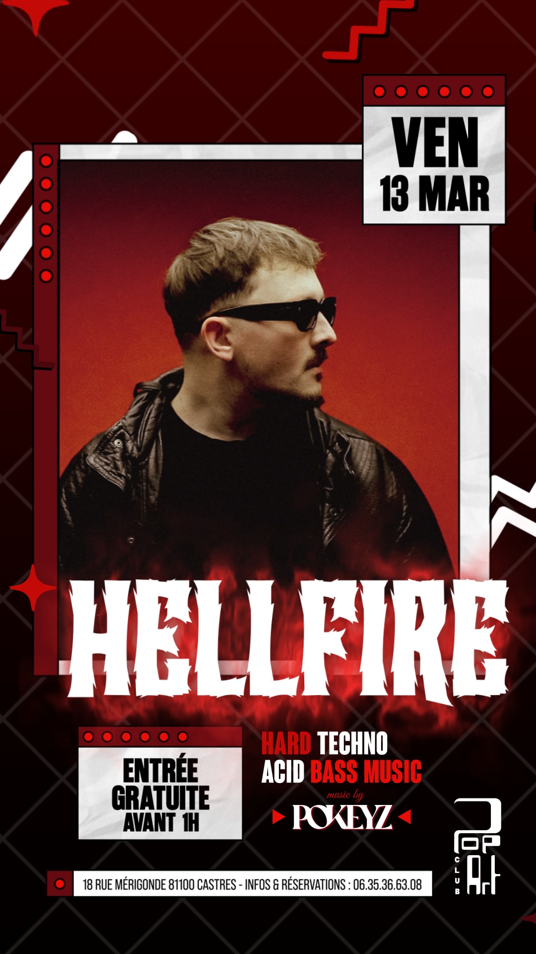 Hellfire - Hard/Techno/Acid/Bass Music - Vendredi 13 Mars