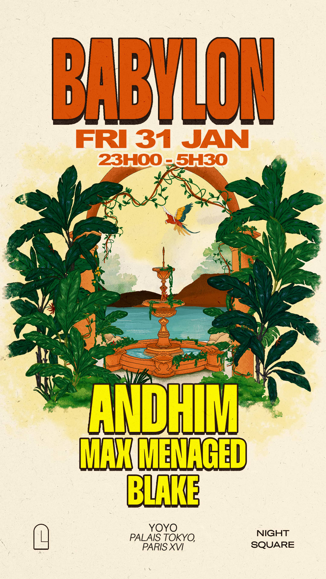 Babylon @Yoyo - Andhim & Max Menaged & Blake - 31.01
