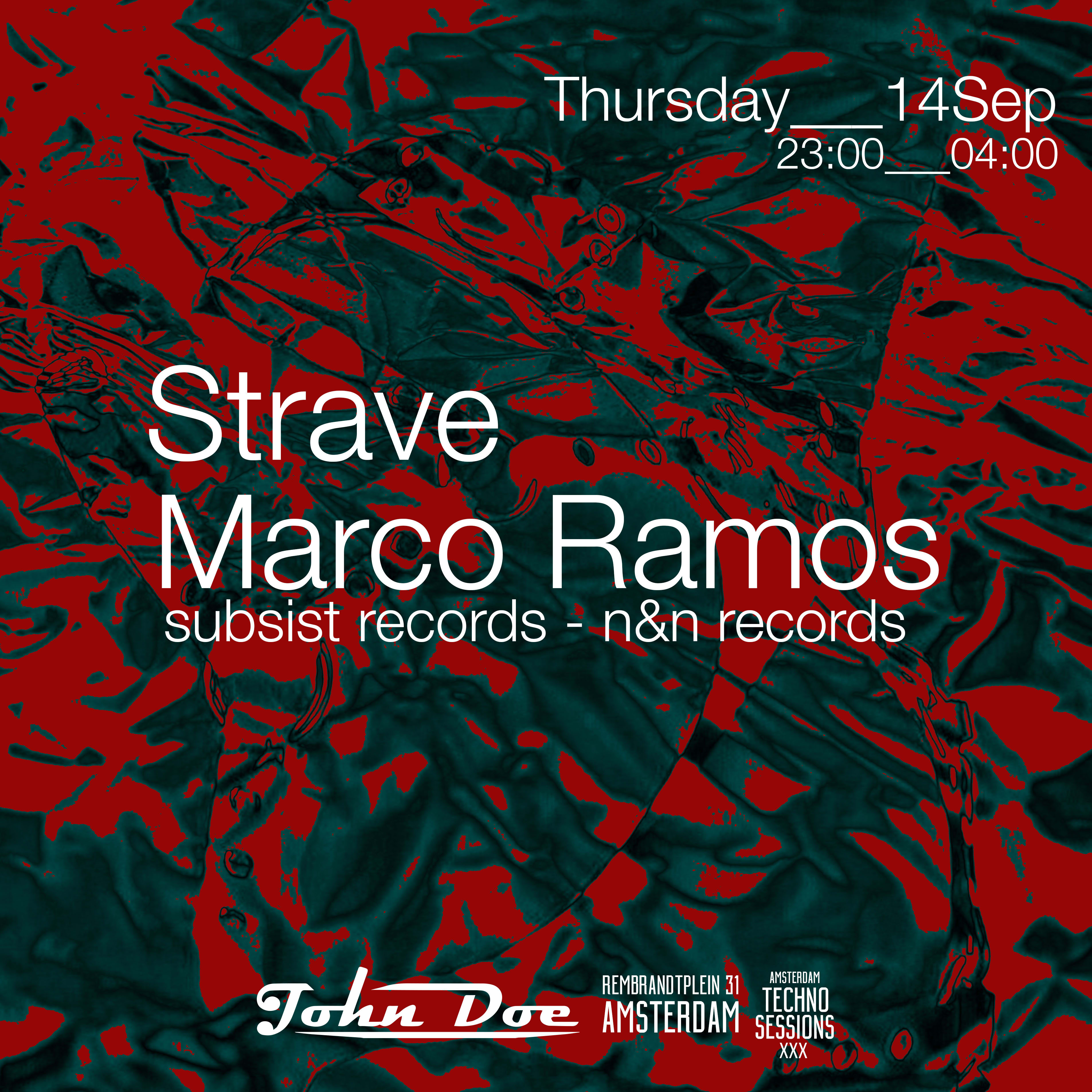 Amsterdam Techno Sessions With Strave & Marco Ramos