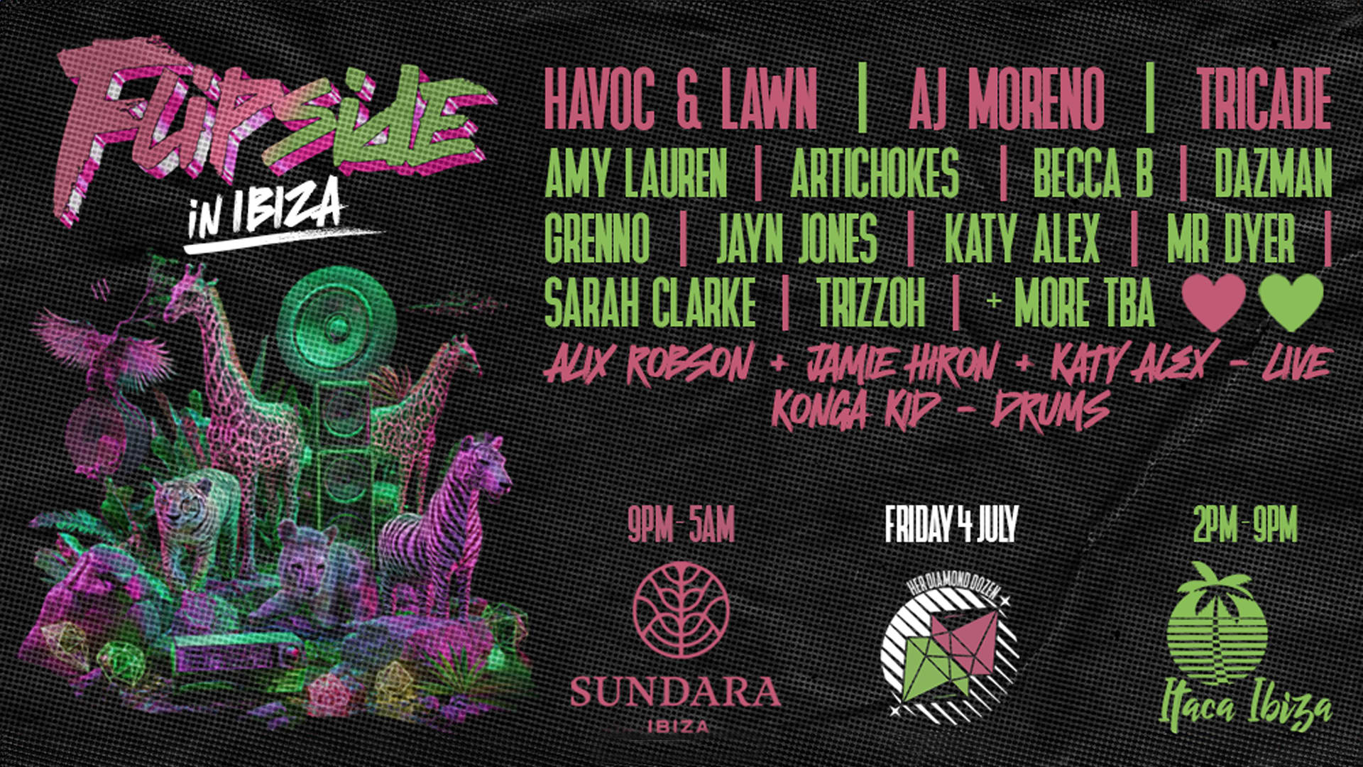 Flipside In Ibiza: Havoc & Lawn, Aj Moreno, Tricade +Friends