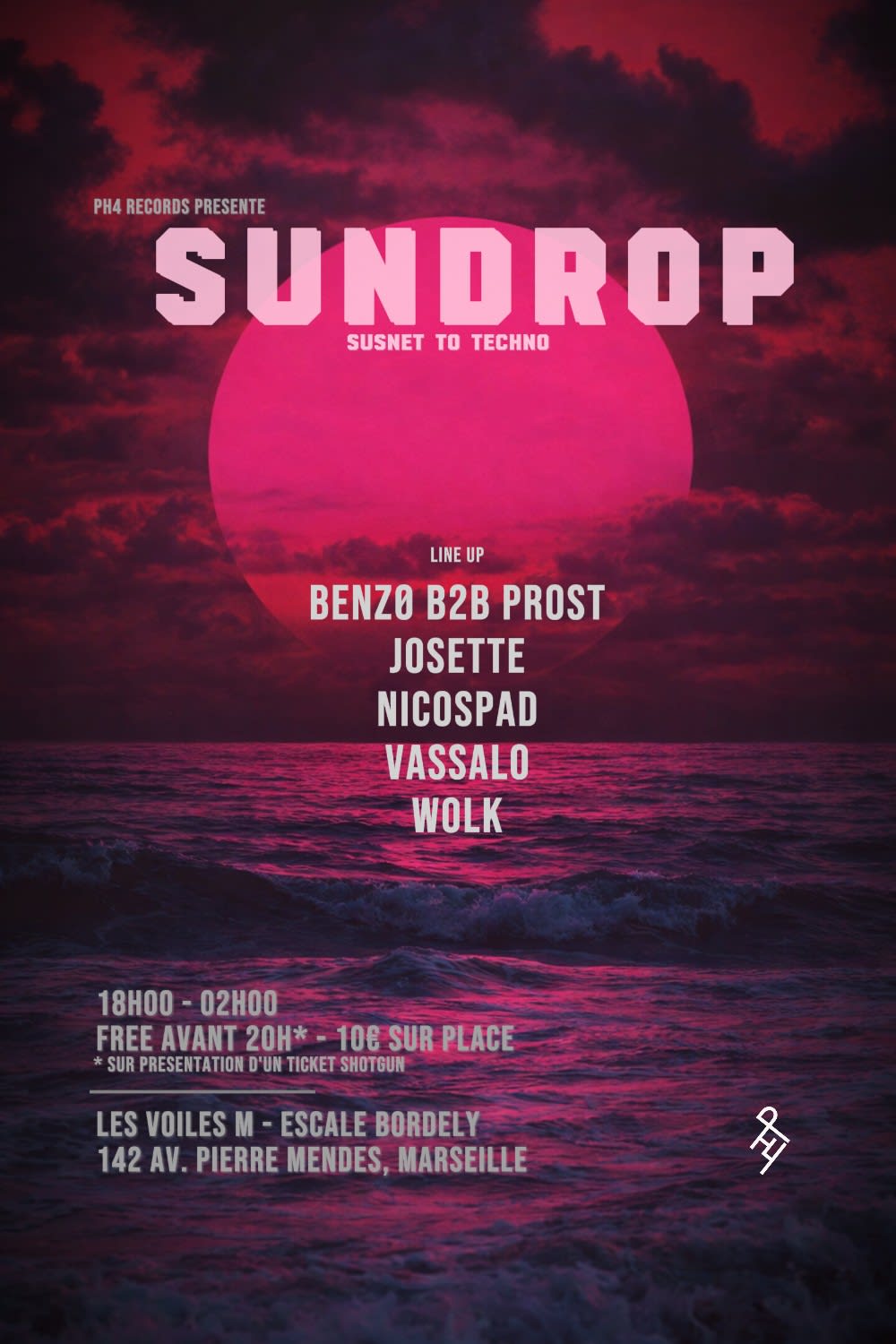 Ph4 Présente : Sundrop - Open Air (Face A La Mer)