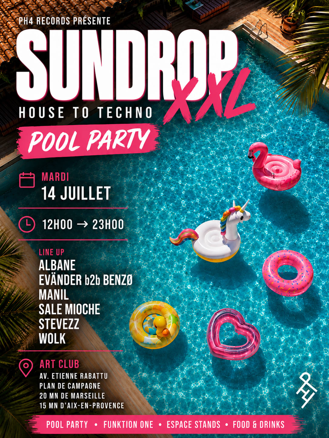 Ph4 Records Présente : Sundrop Xxl — Pool Party