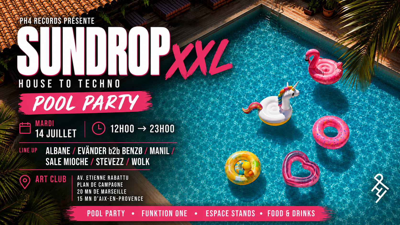 Ph4 Records Présente : Sundrop Xxl — Pool Party
