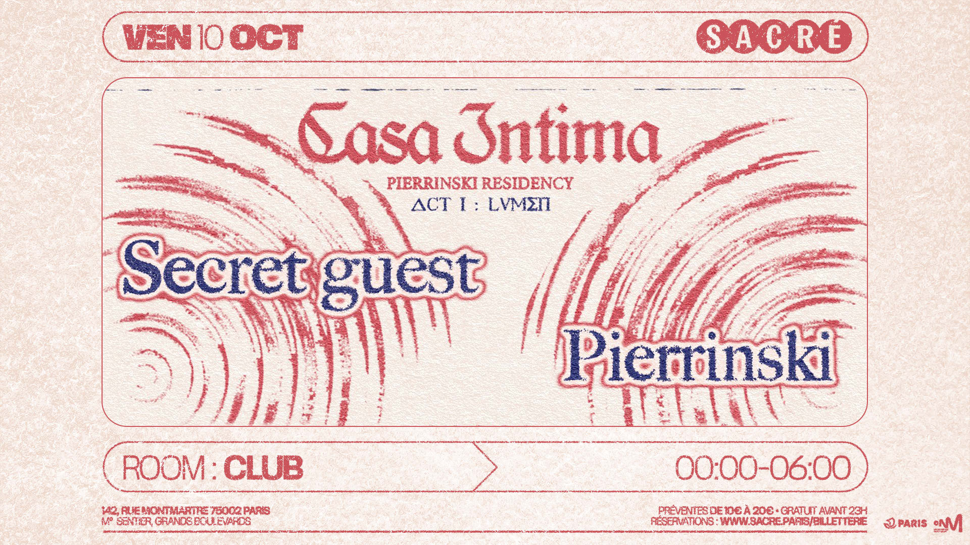 Sacré Présente : Carte Blanche Pierrinski